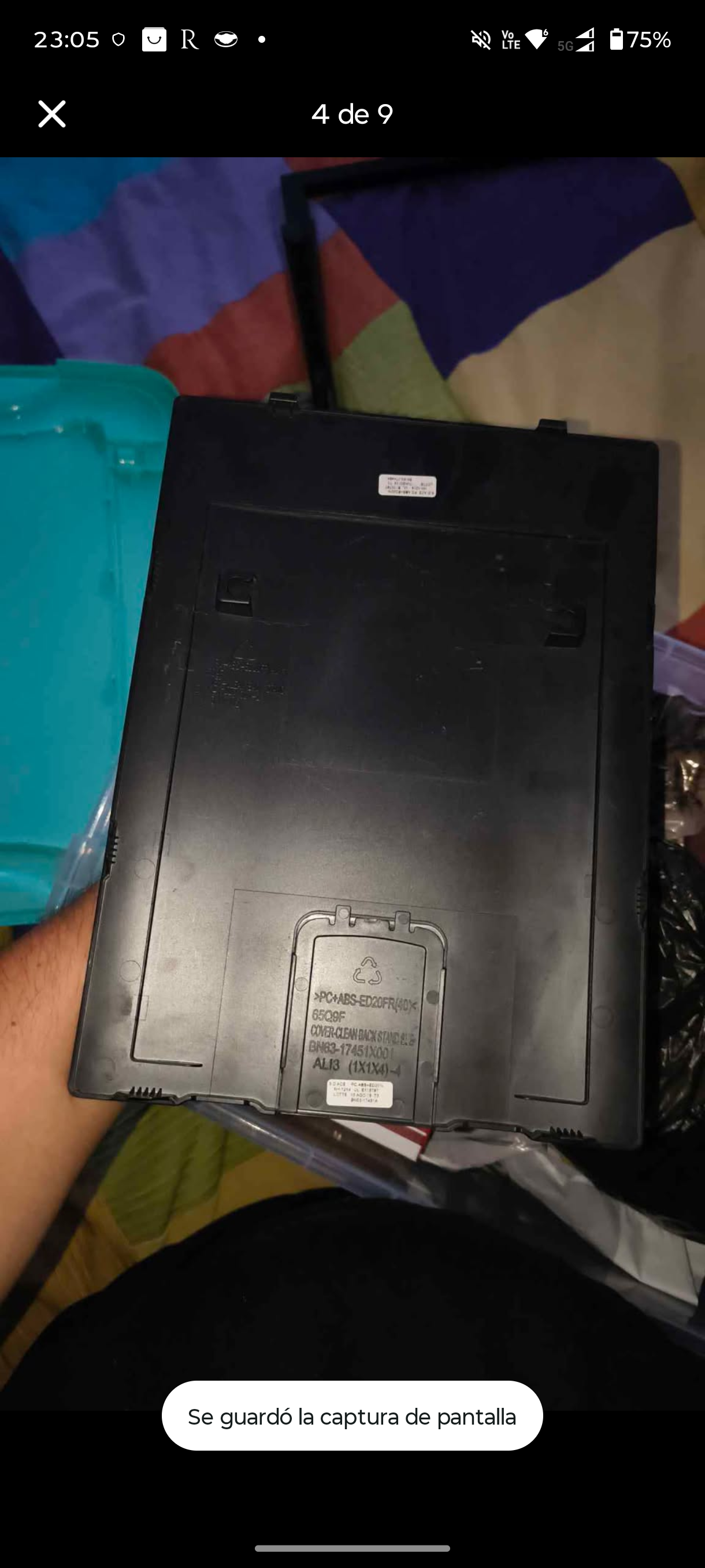 Soportes Tv Samsung 65 pulgadas y tapa trasera - miniatura 5