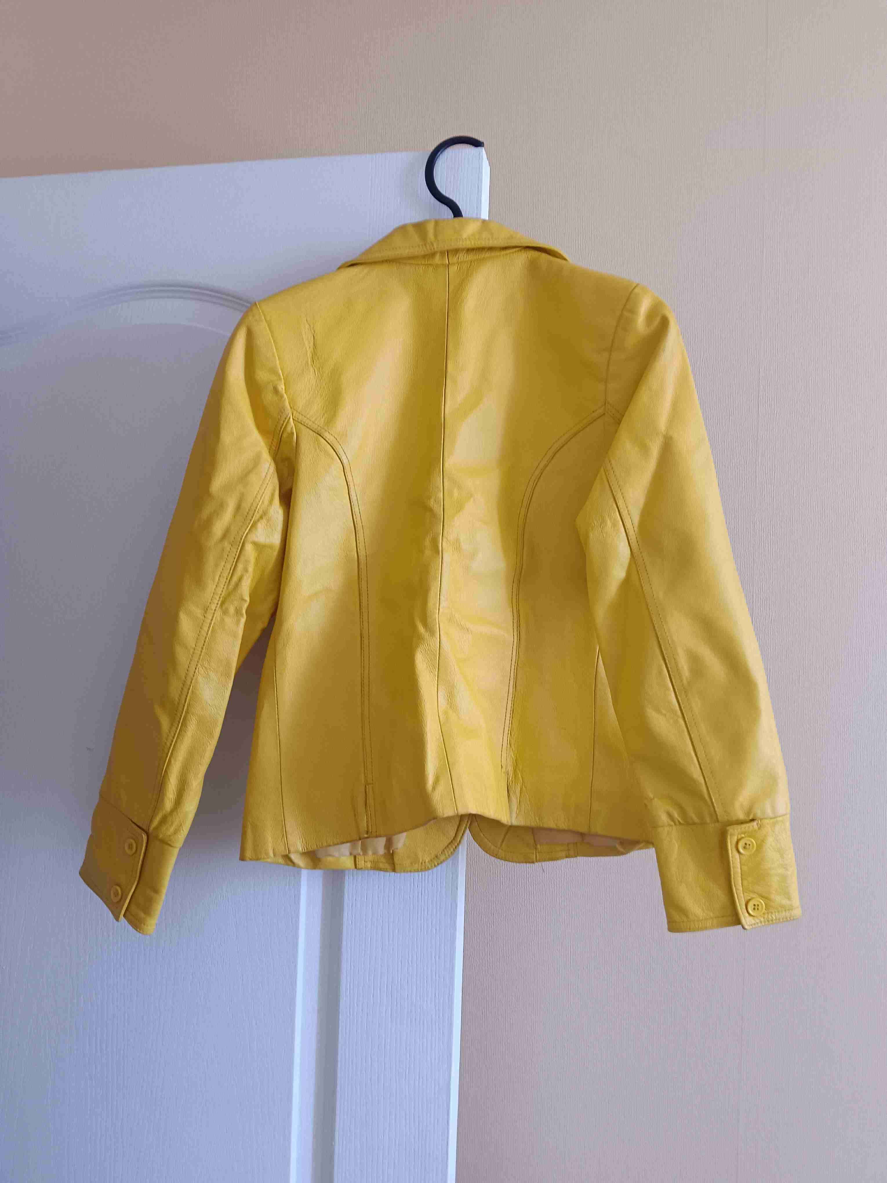 Chaqueta azul de cuero sintético - miniatura 4