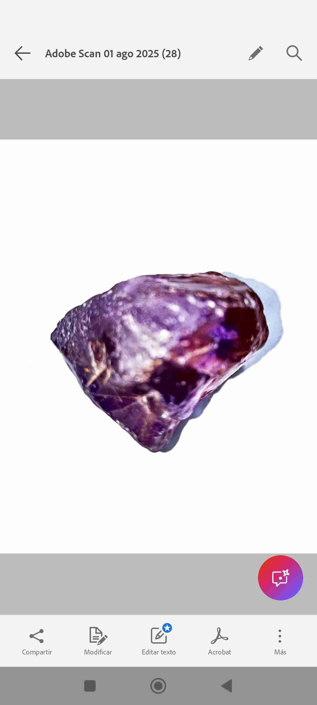 Piedra AMETRINO.en bruto natural - 2