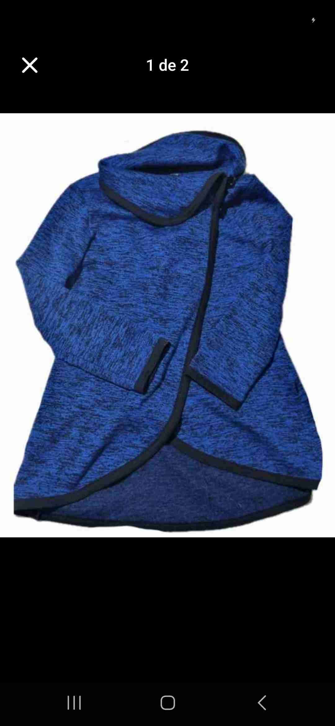 Chaqueta  azul lanilla  talla L - miniatura 1