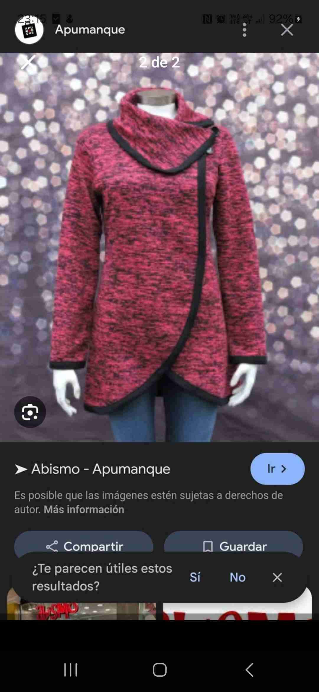 Chaqueta  azul lanilla  talla L - miniatura 2