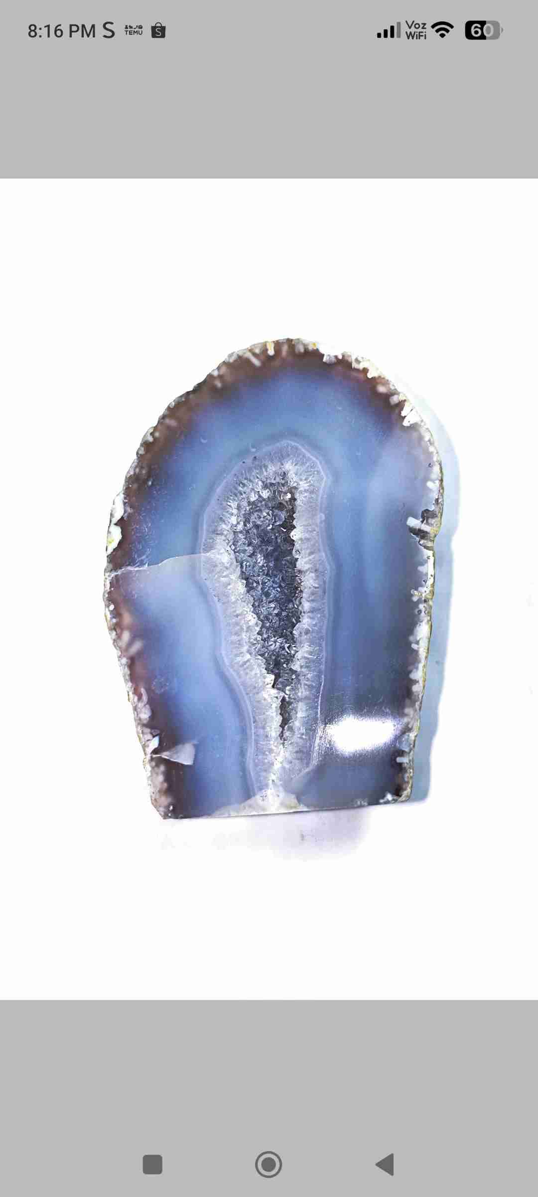 Geoda de ágata  en bruto - miniatura 2