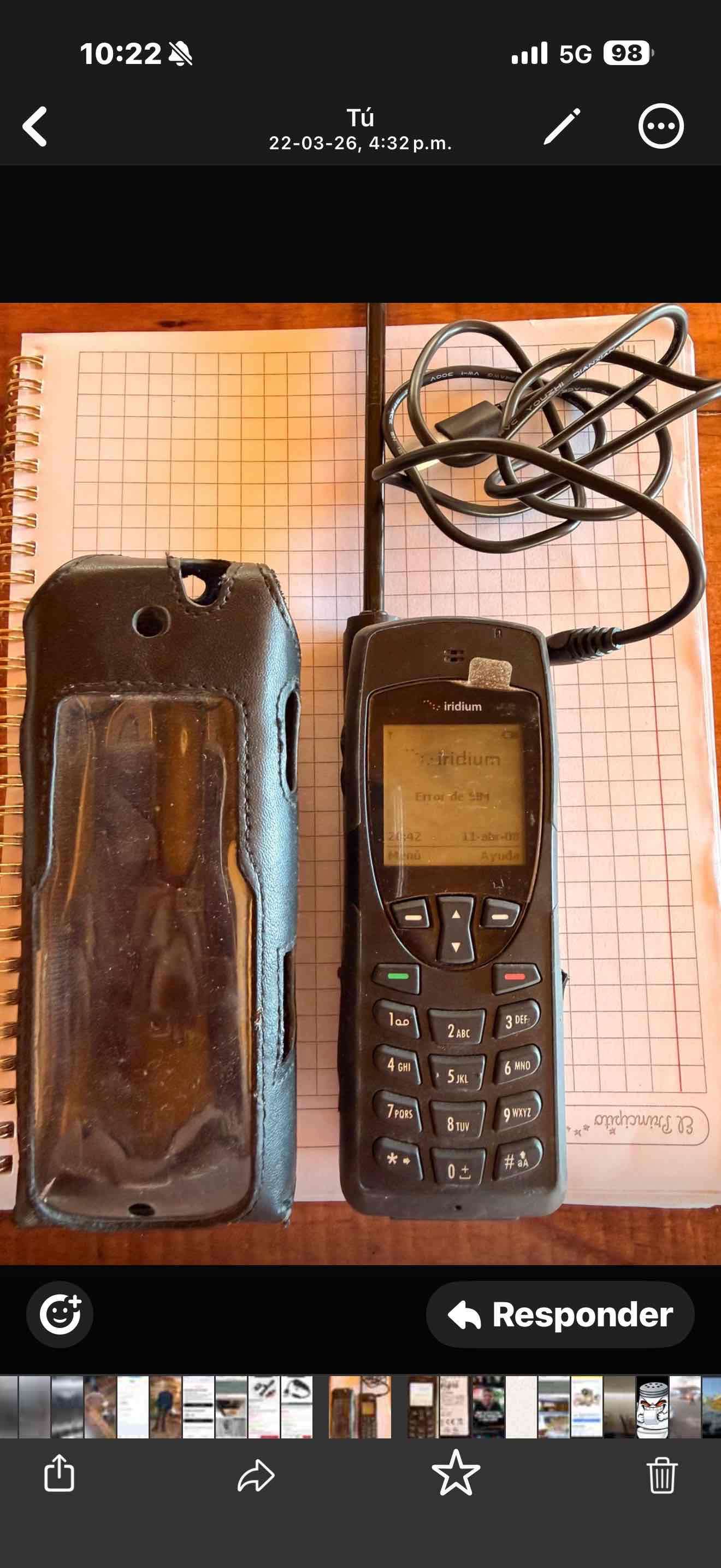 Teléfono satelital Iridium