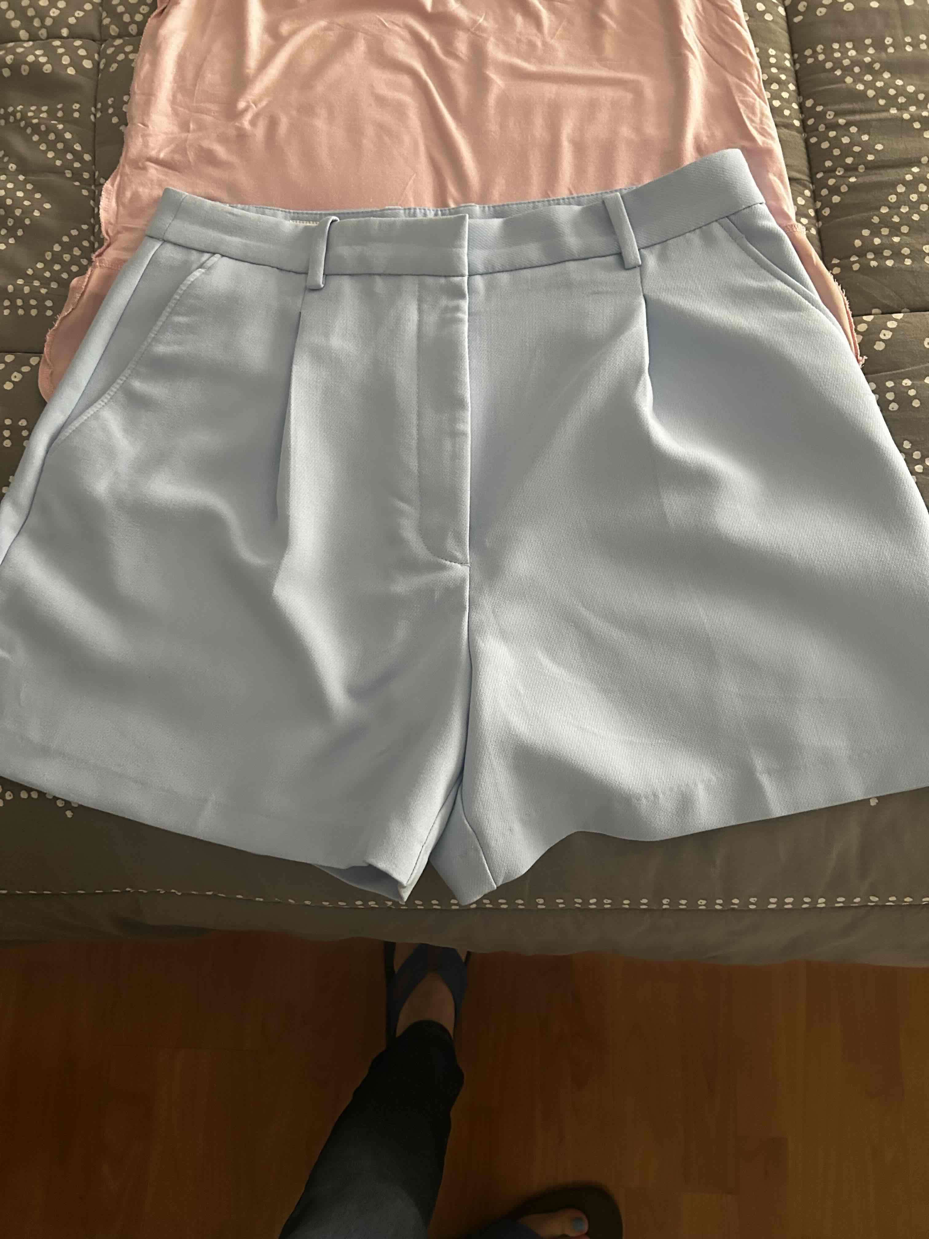 Shorts celestes mujer Zara (XL) - miniatura 1