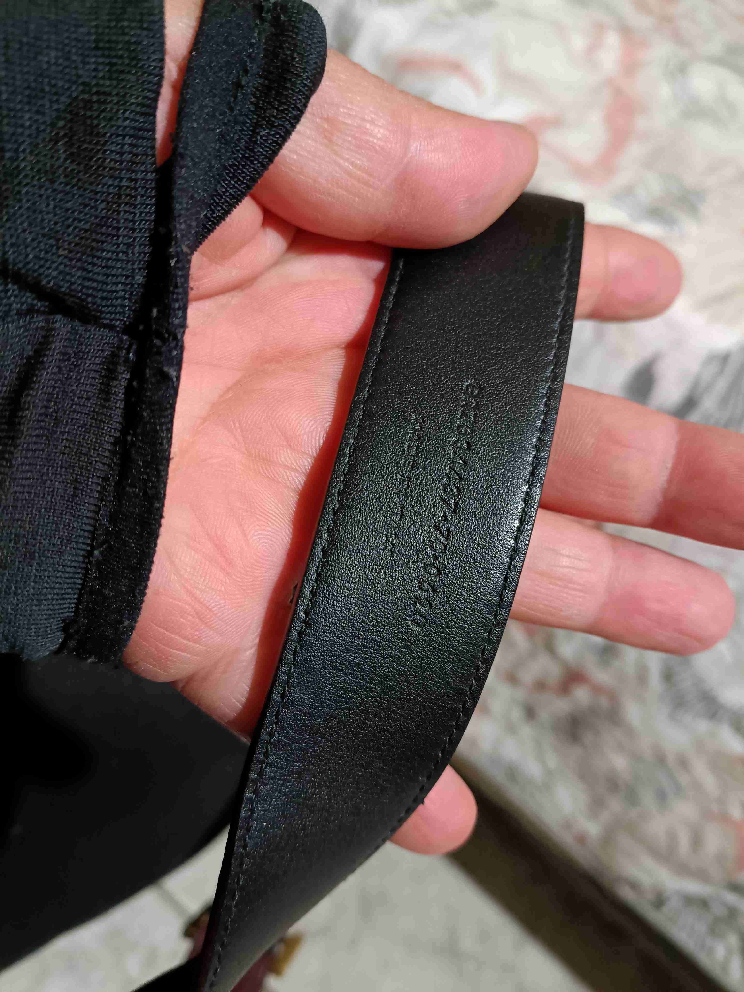 Cinturón marrón con hebilla dorada - miniatura 3