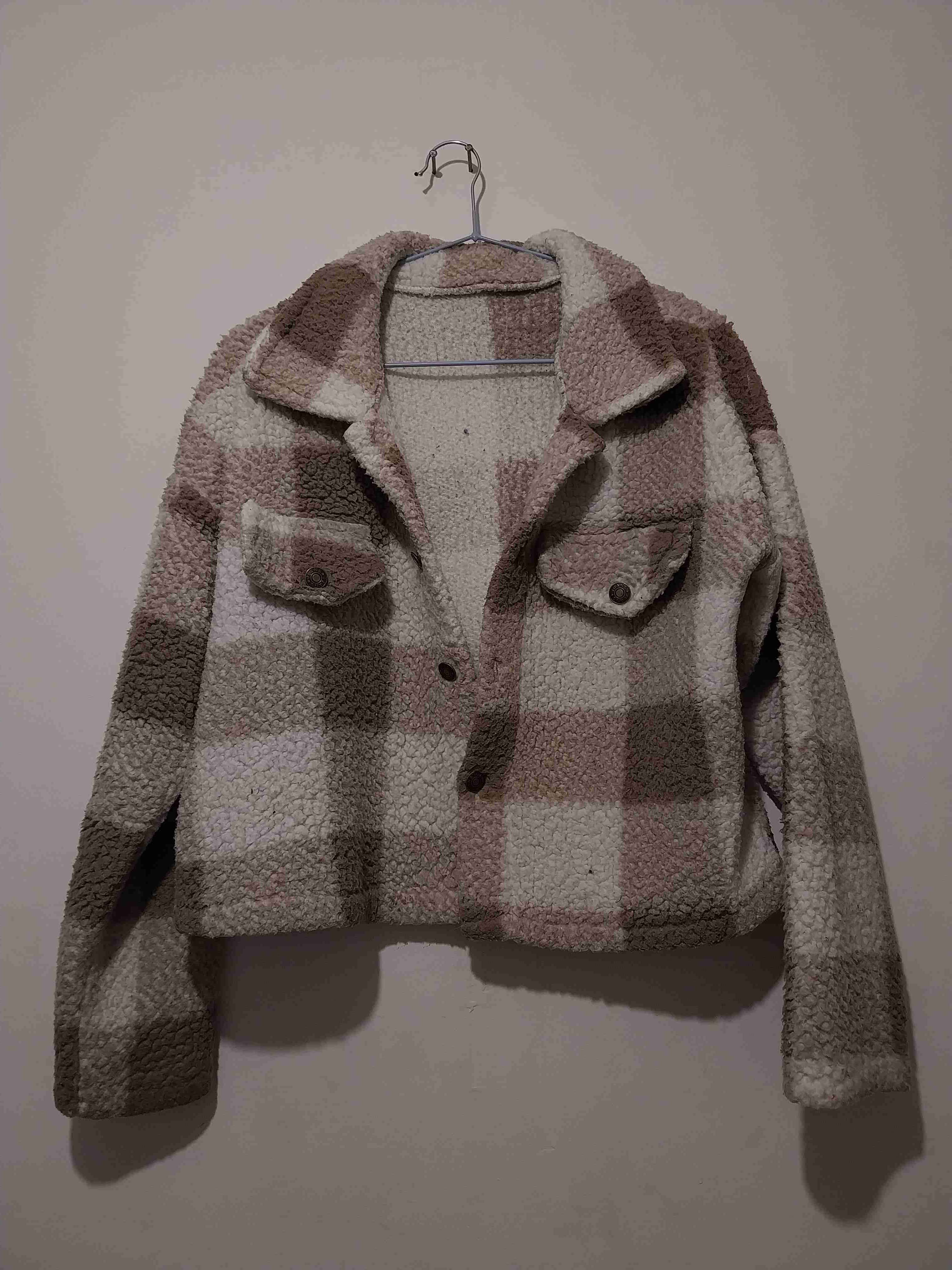 Chaqueta de cuadros abrigada - 1