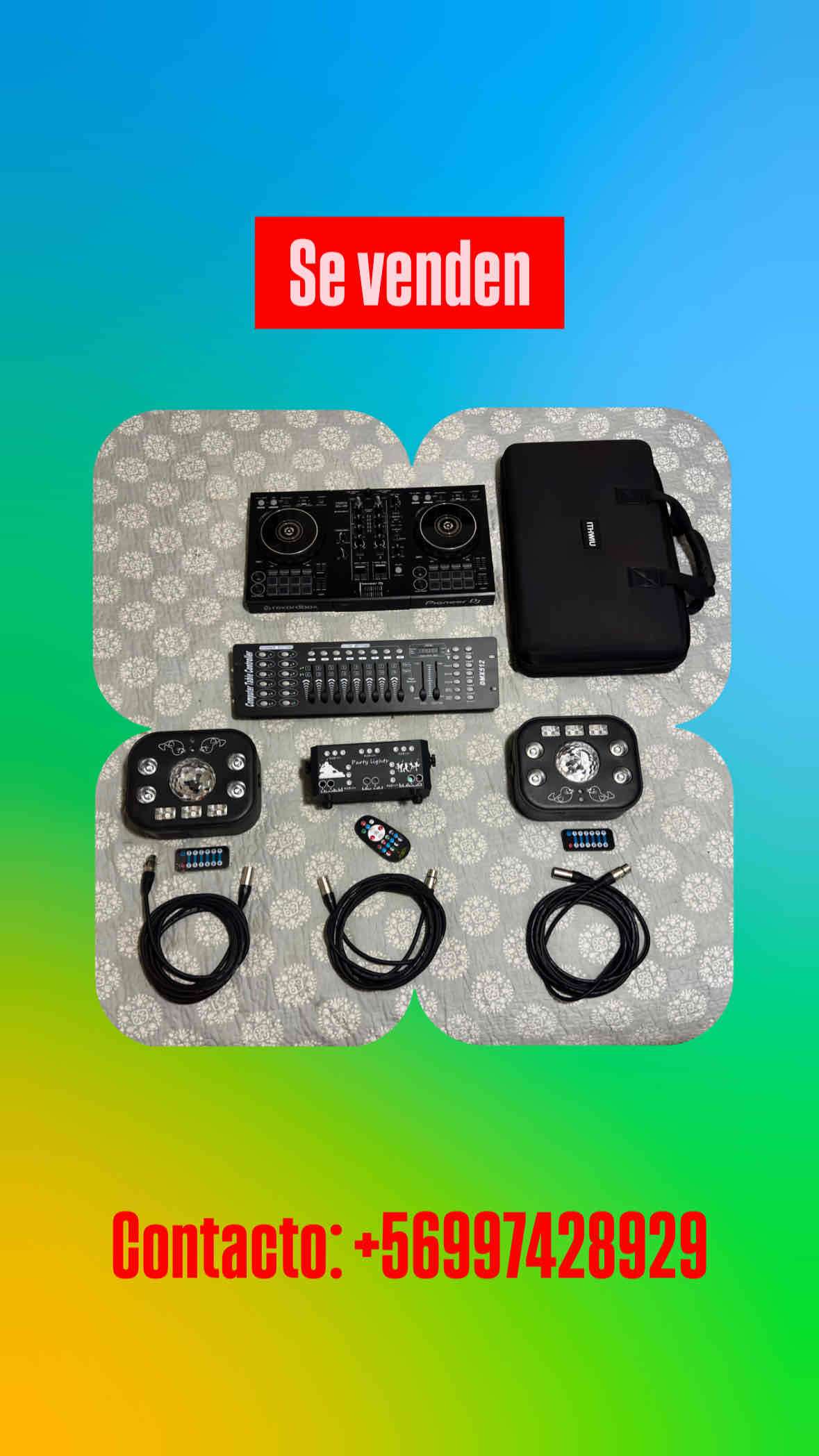 Kit de DJ con controlador y luces - 1