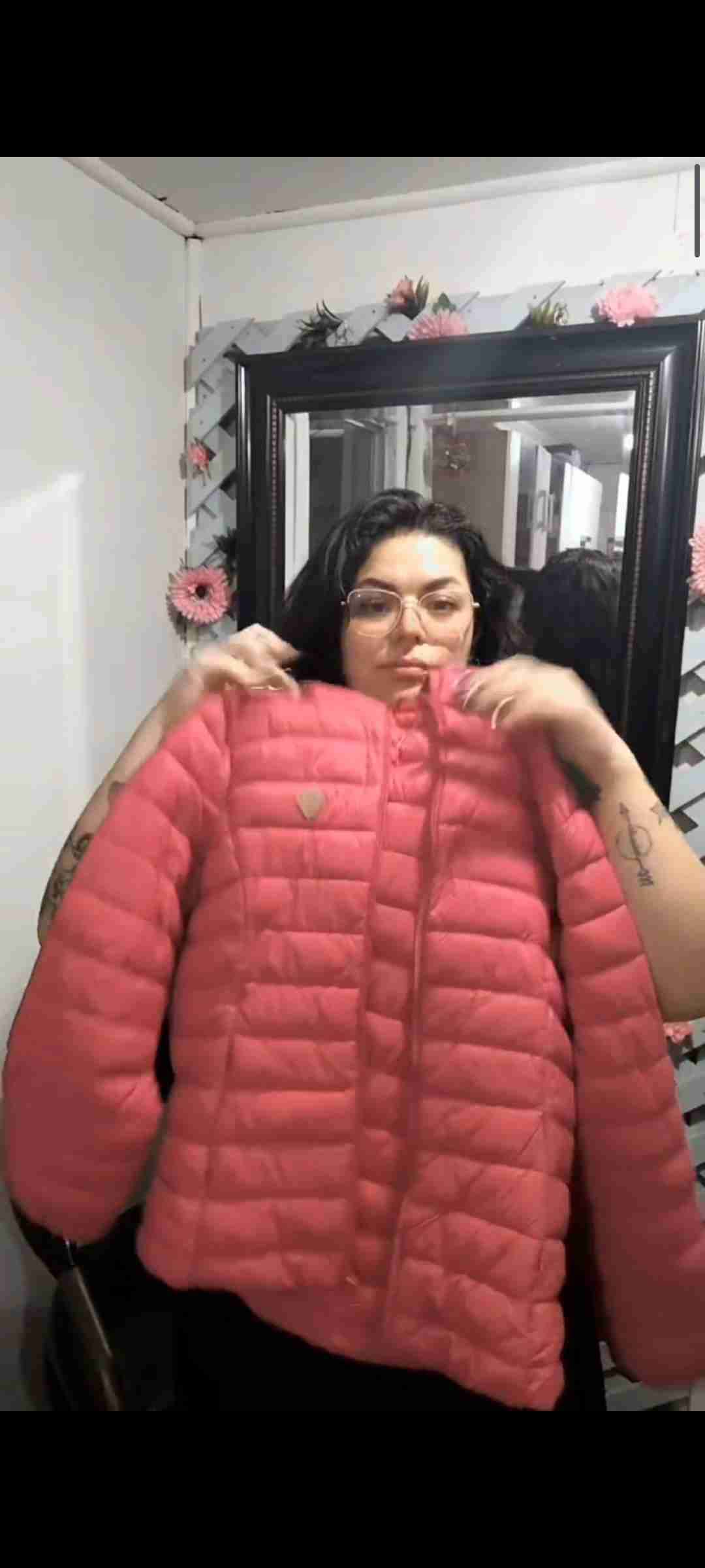 Parka fucsia nueva talla M - miniatura 2