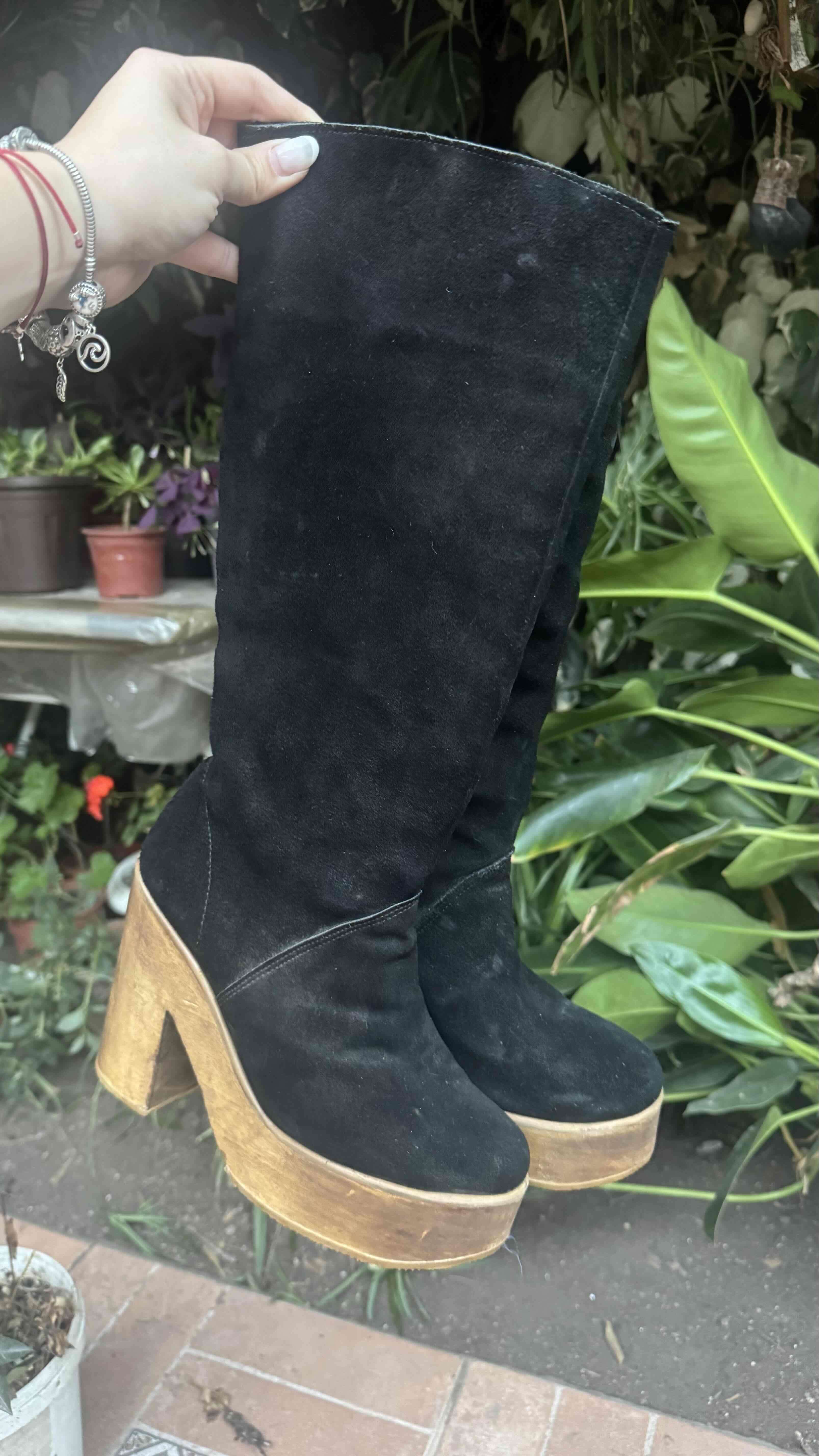 Botas negras de plataforma