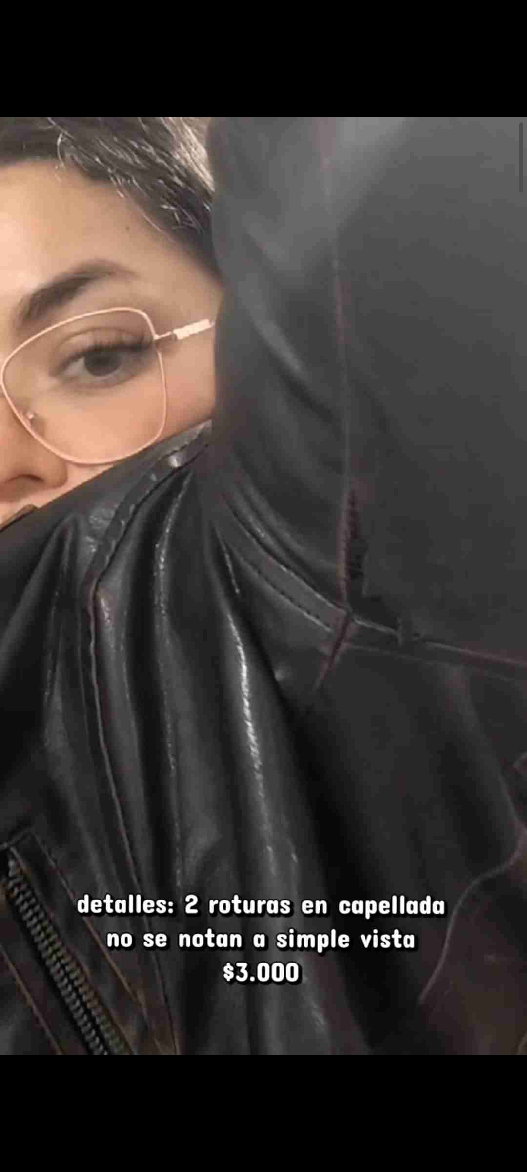 Chaqueta negra eco cuero - miniatura 5