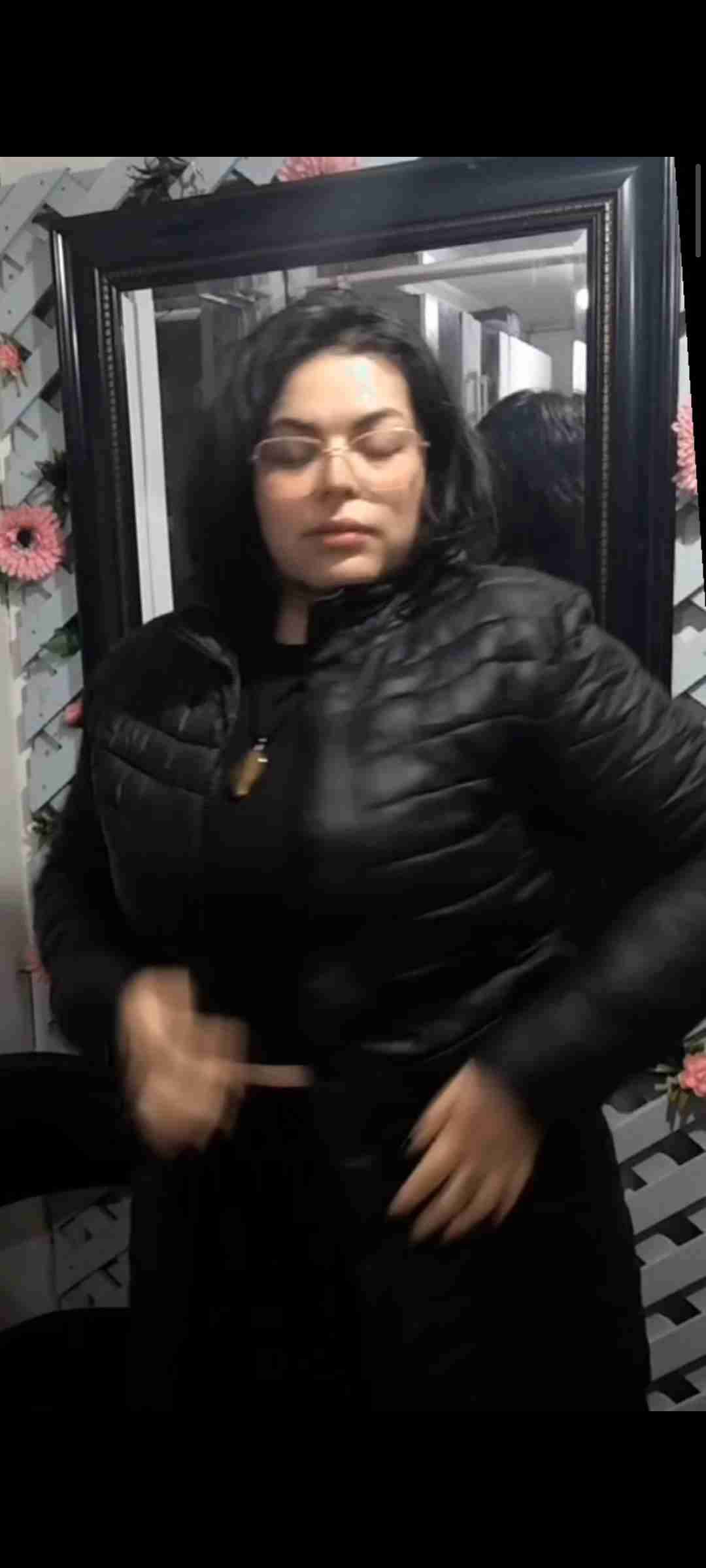 Casaca negra larga de invierno - miniatura 4