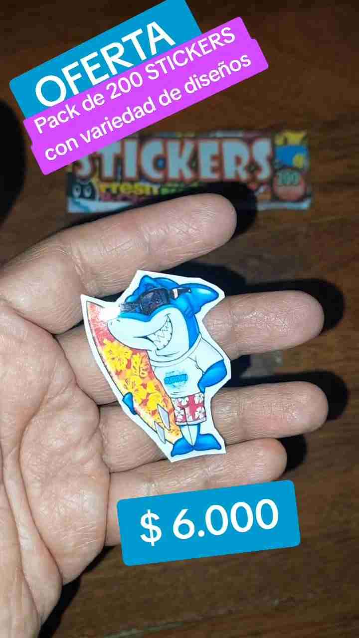 Pack de 200 stickers variados - 2