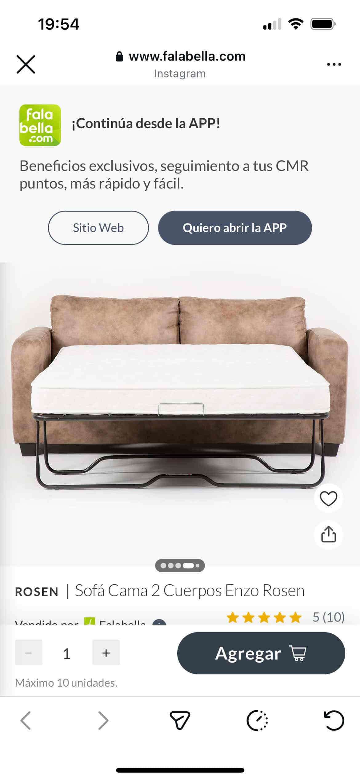 Sofá café con marcas de uso - miniatura 4