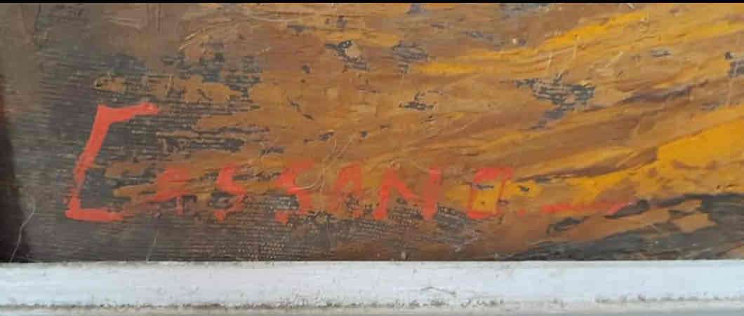 Cuadro paisaje otoñal enmarcado - miniatura 2