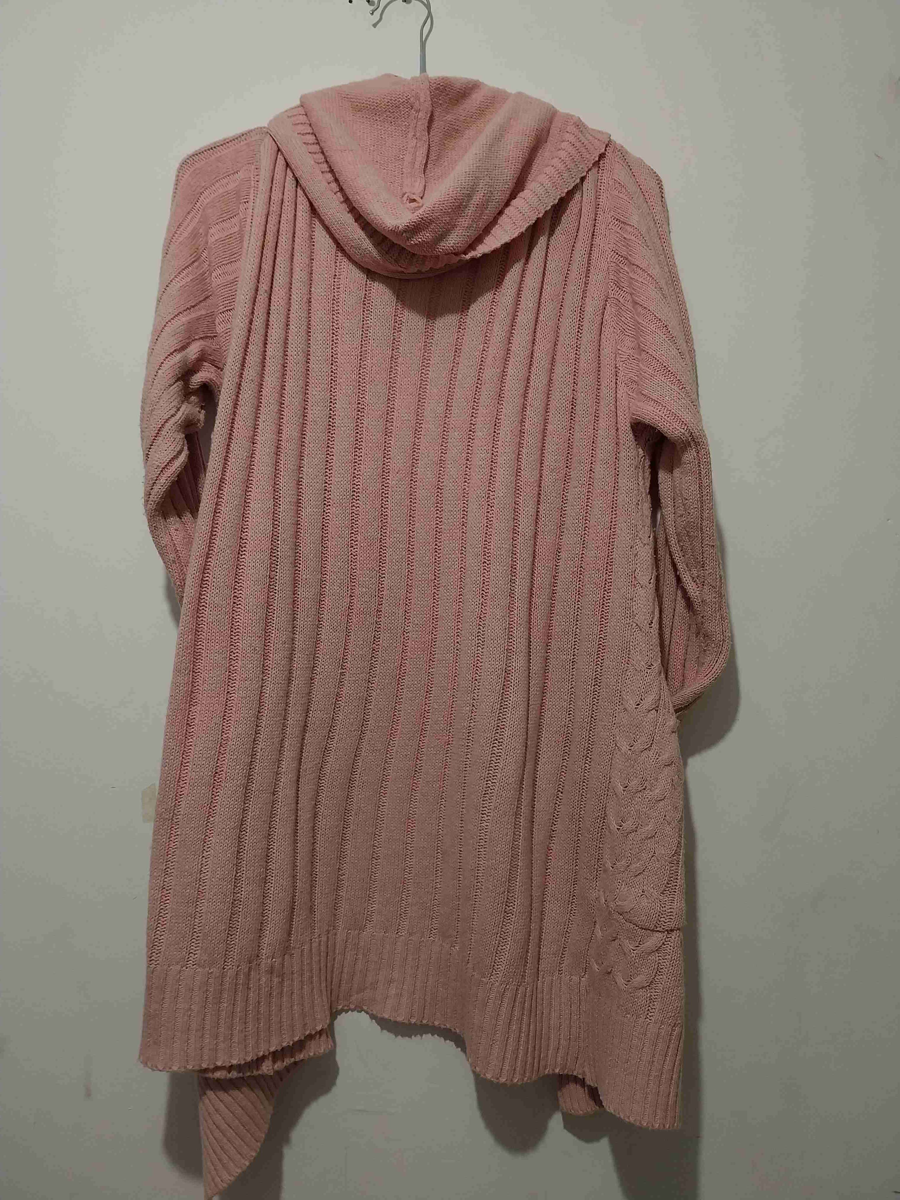 Cárdigan rosa tejido - miniatura 2