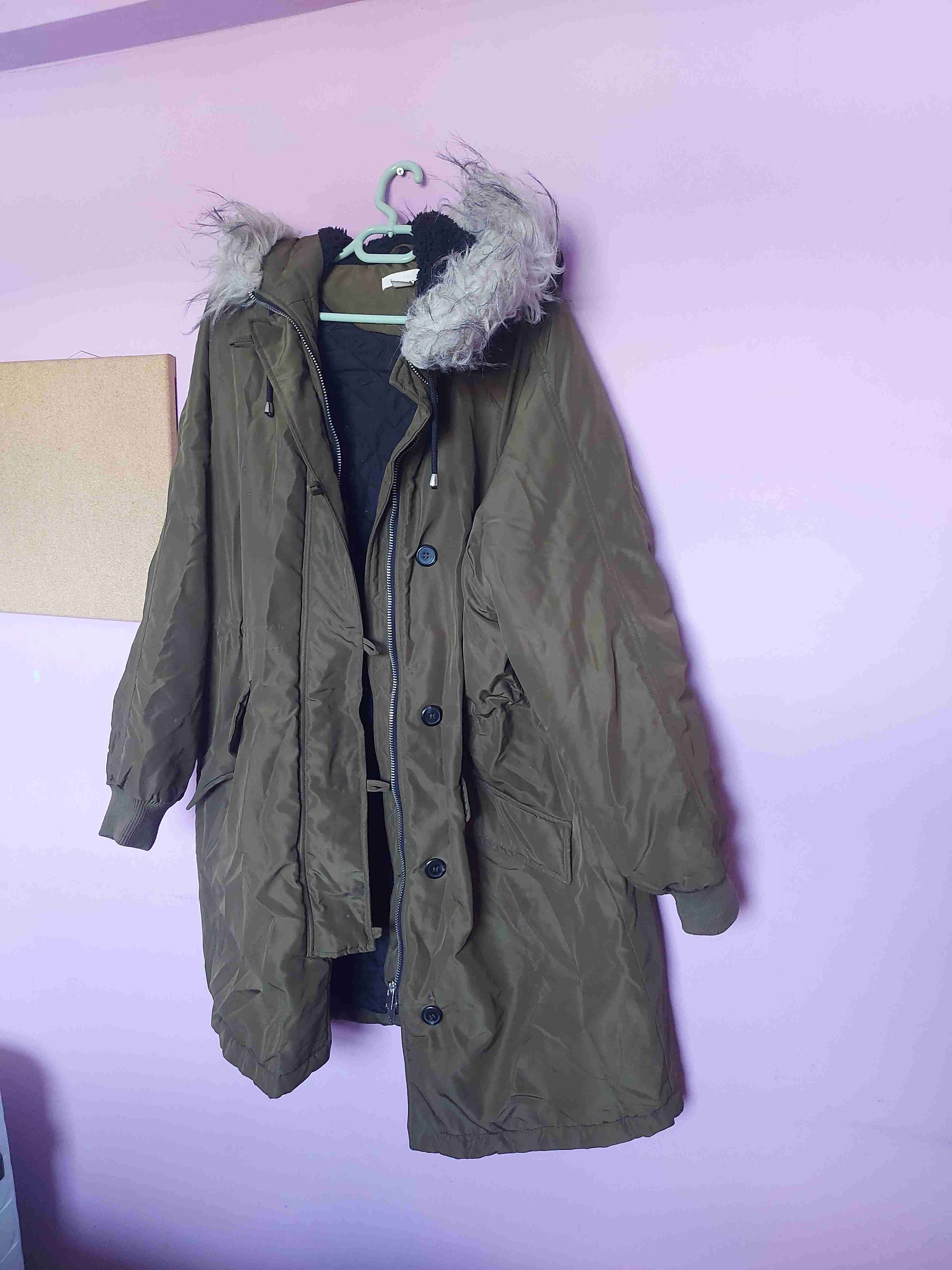 Parka con capucha de pelo HYM Talla L Oversized - miniatura 3