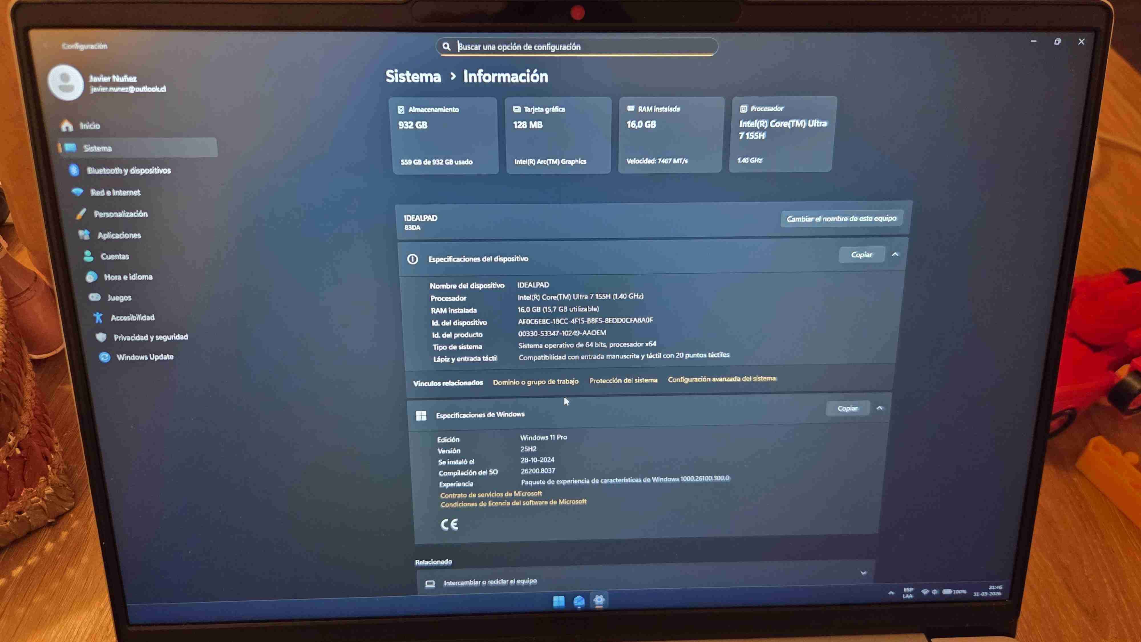 Laptop Lenovo Ideapad gris - miniatura 5