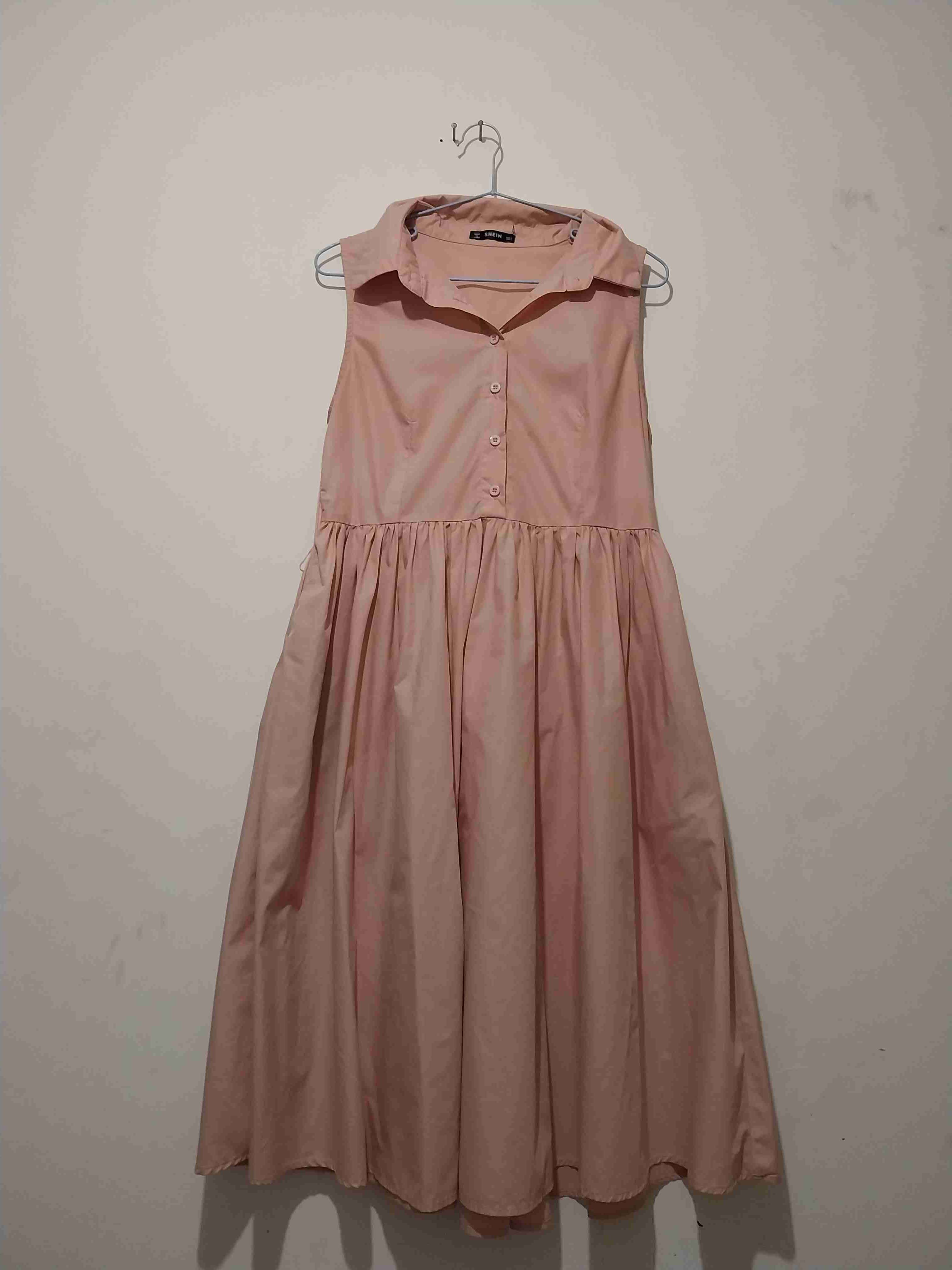 Vestido rosa sin mangas - miniatura 1