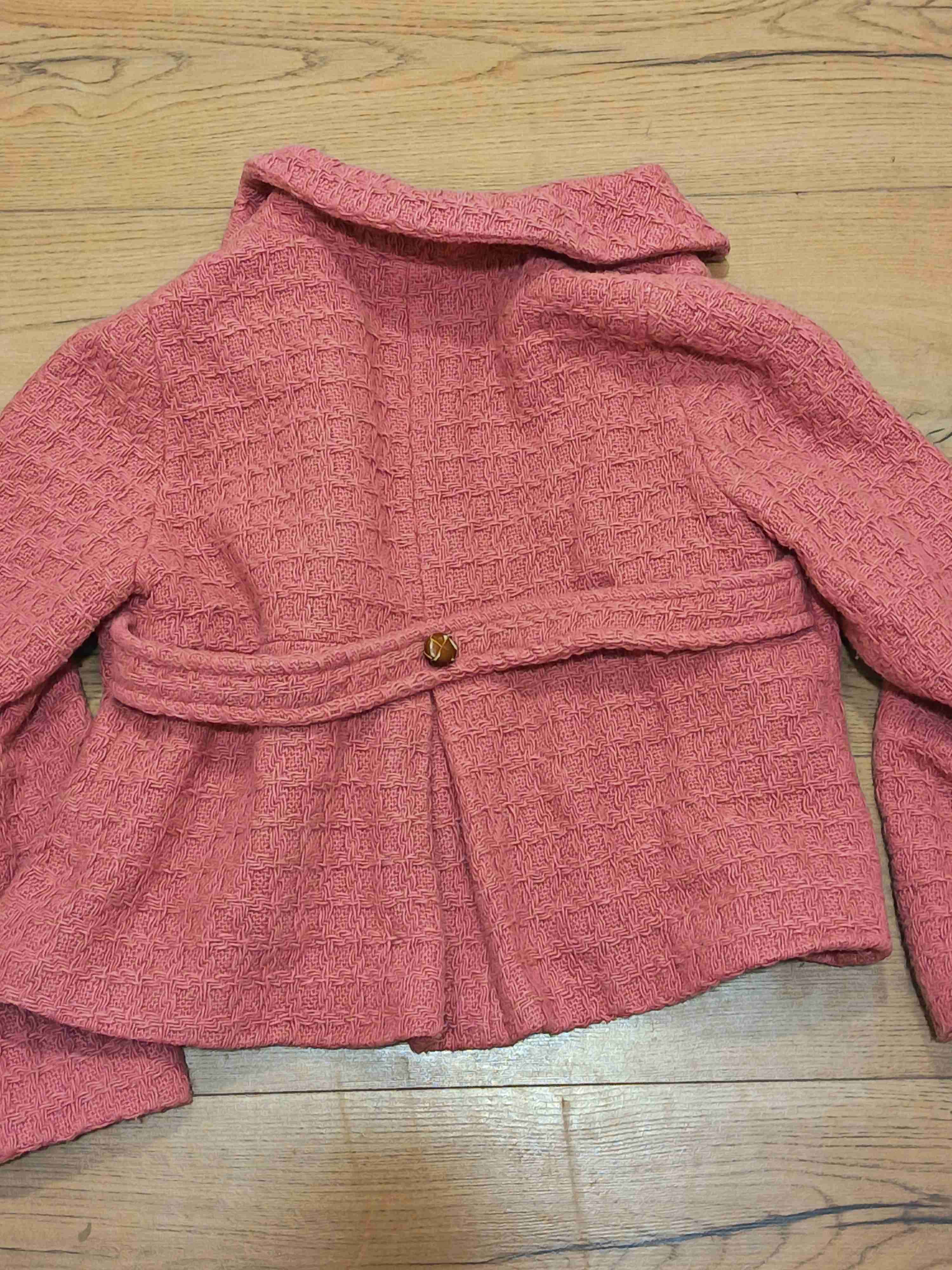 Chaqueta rosada Zara lanilla - miniatura 2