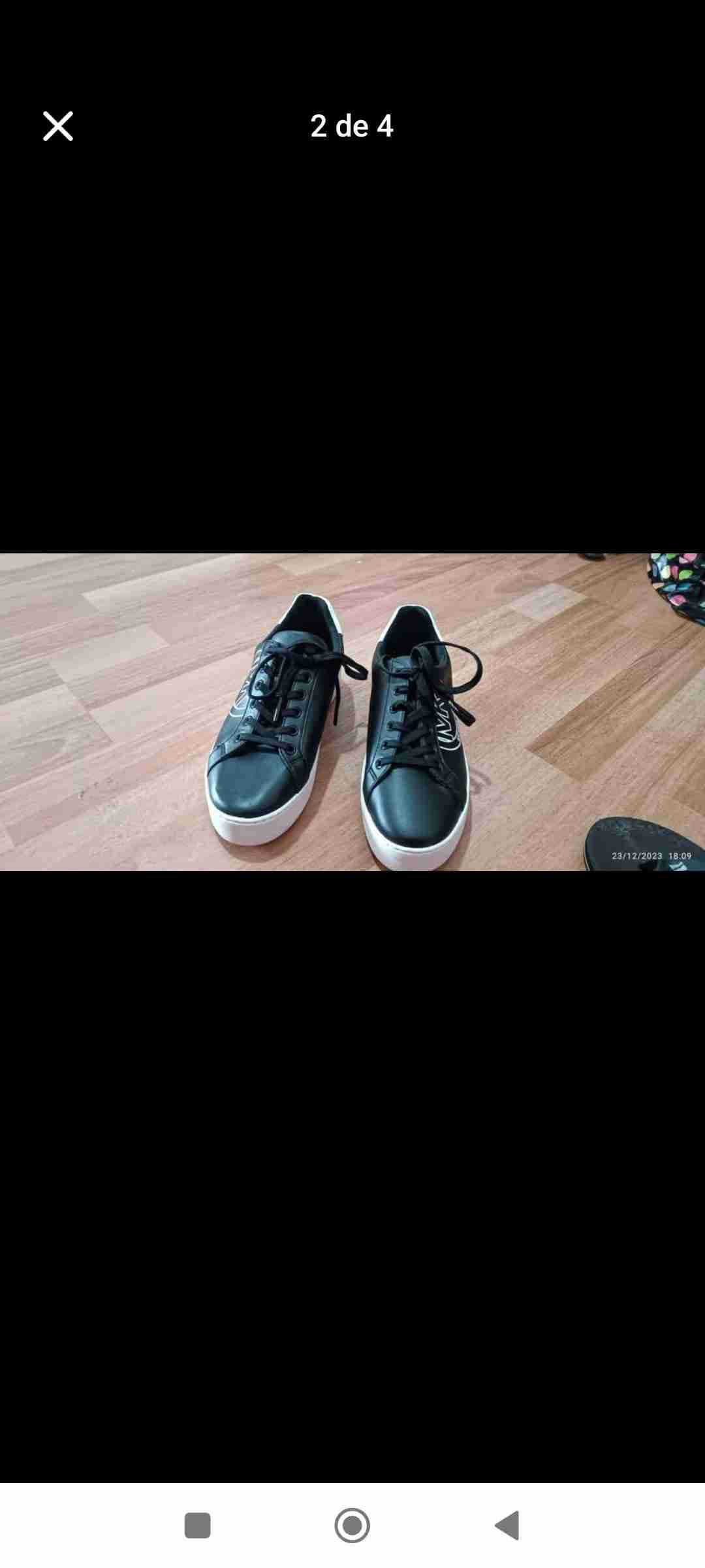 Zapatillas negras casuales - miniatura 1