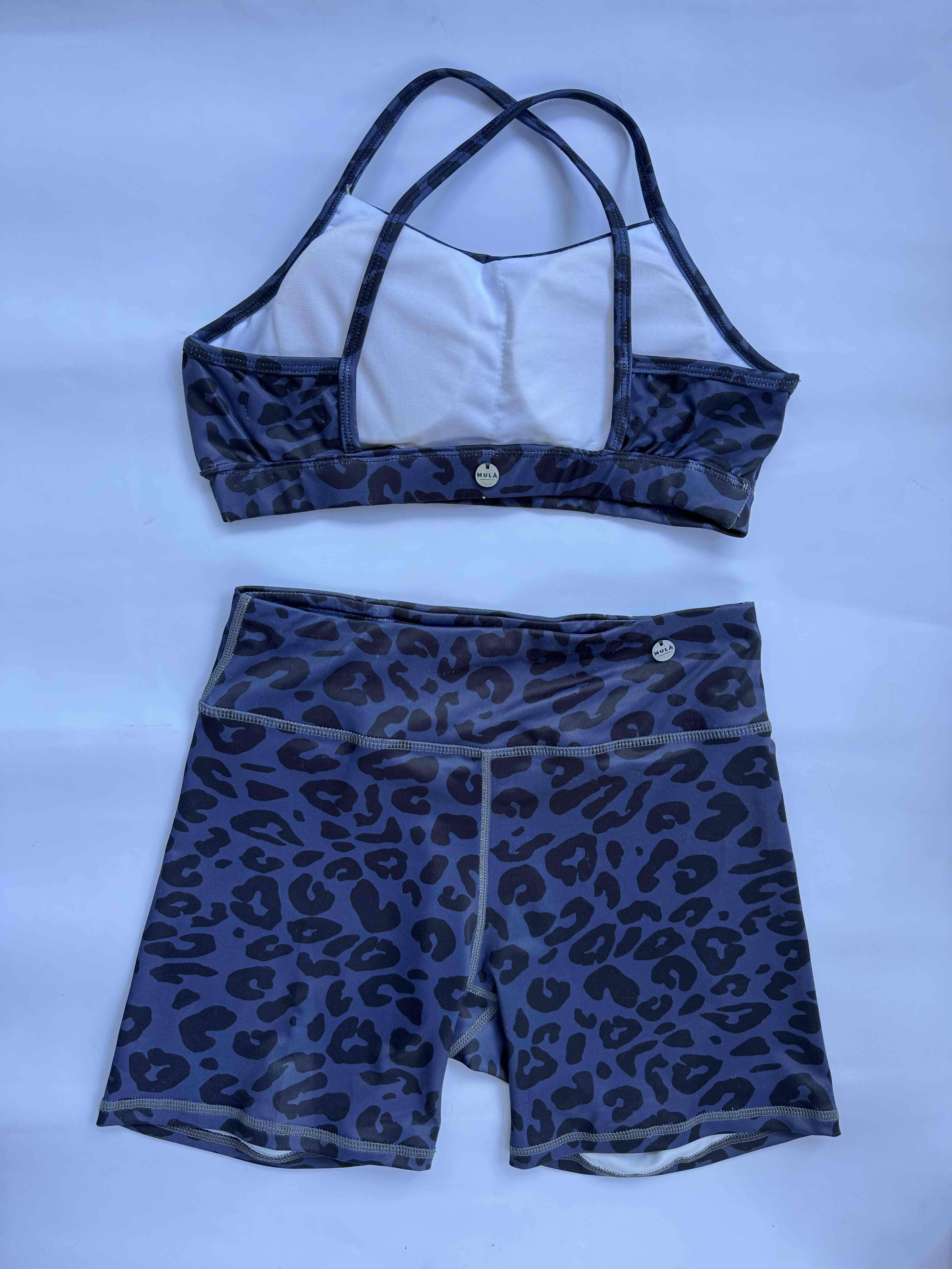 Conjunto deportivo animal print azul - miniatura 4