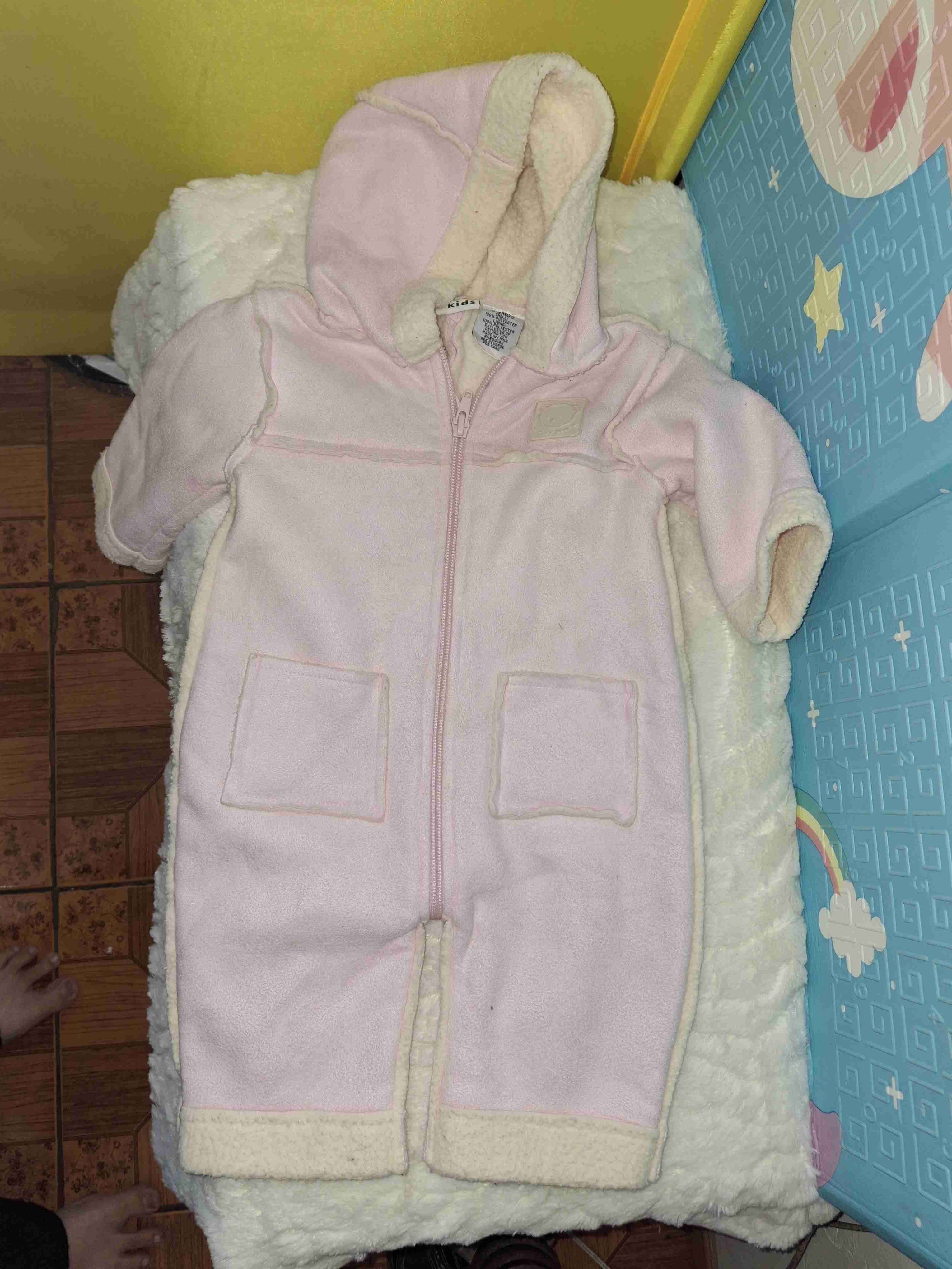 Enterito polar rosado para bebé cuero - miniatura 1