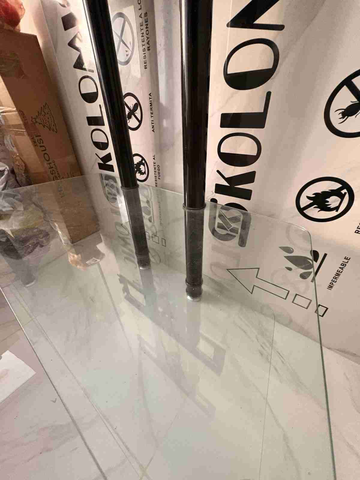 Soporte de TV con estante de vidrio - miniatura 3