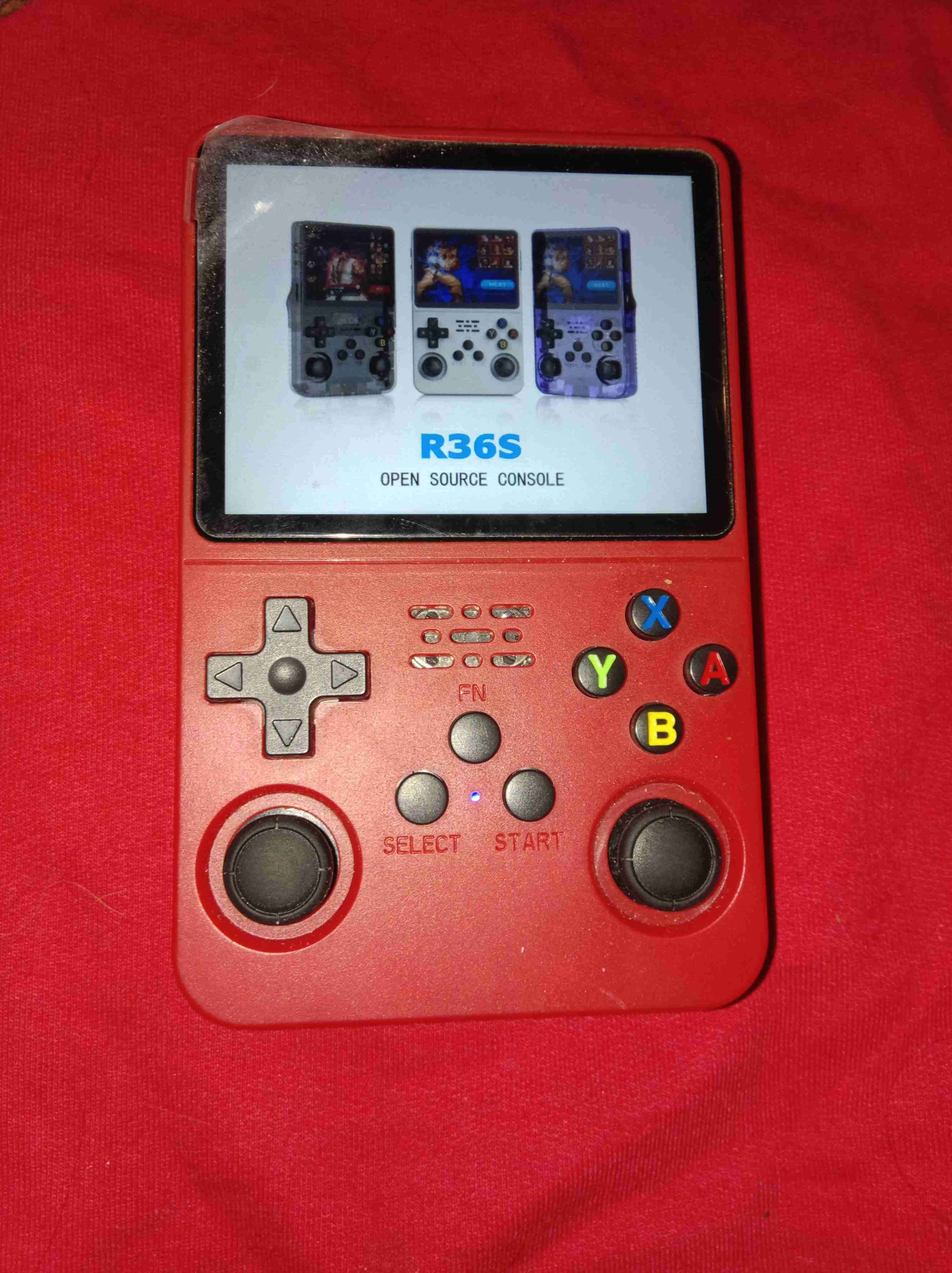 Consola portátil R36S roja - miniatura 1