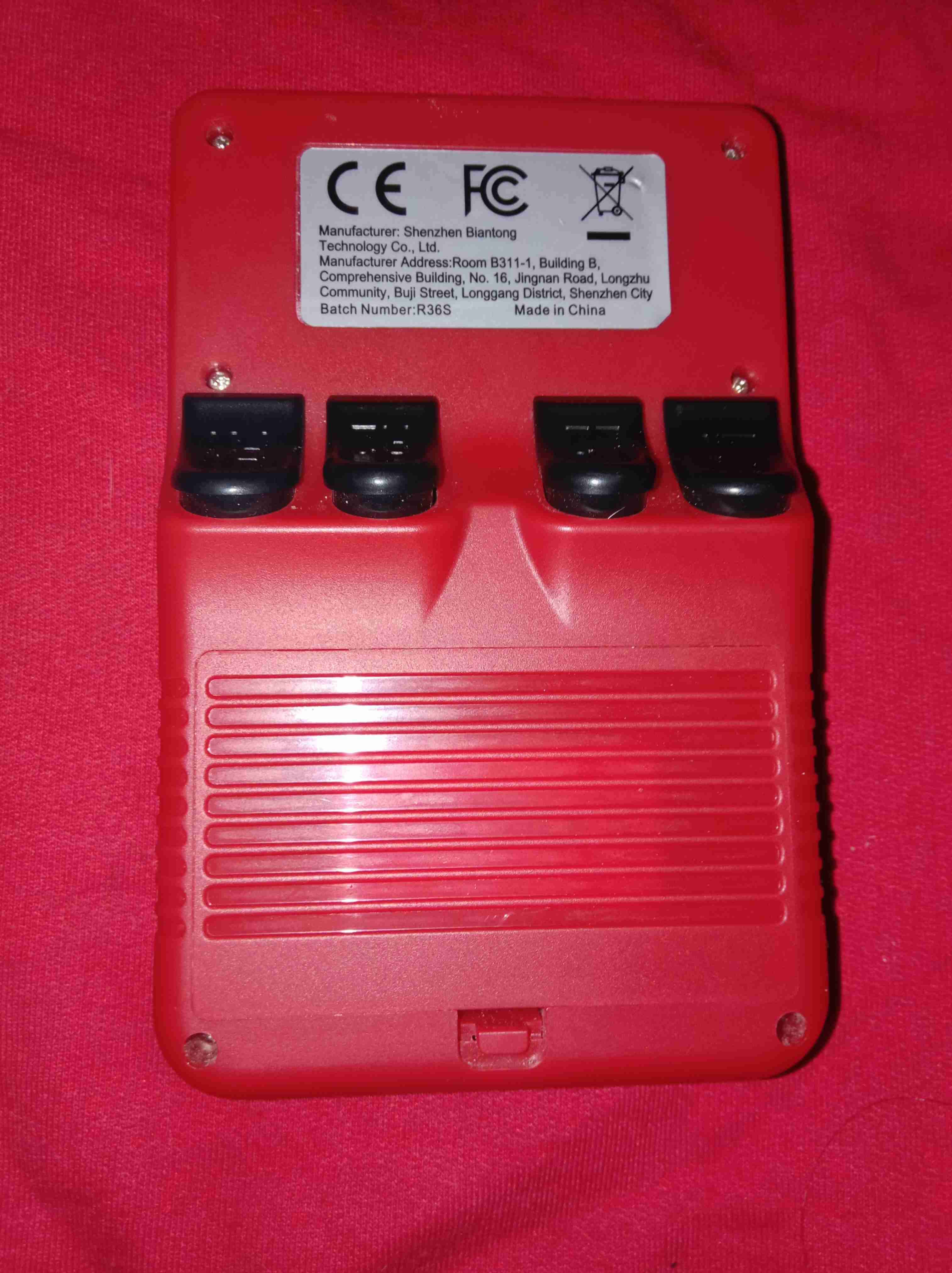 Consola portátil R36S roja - miniatura 3