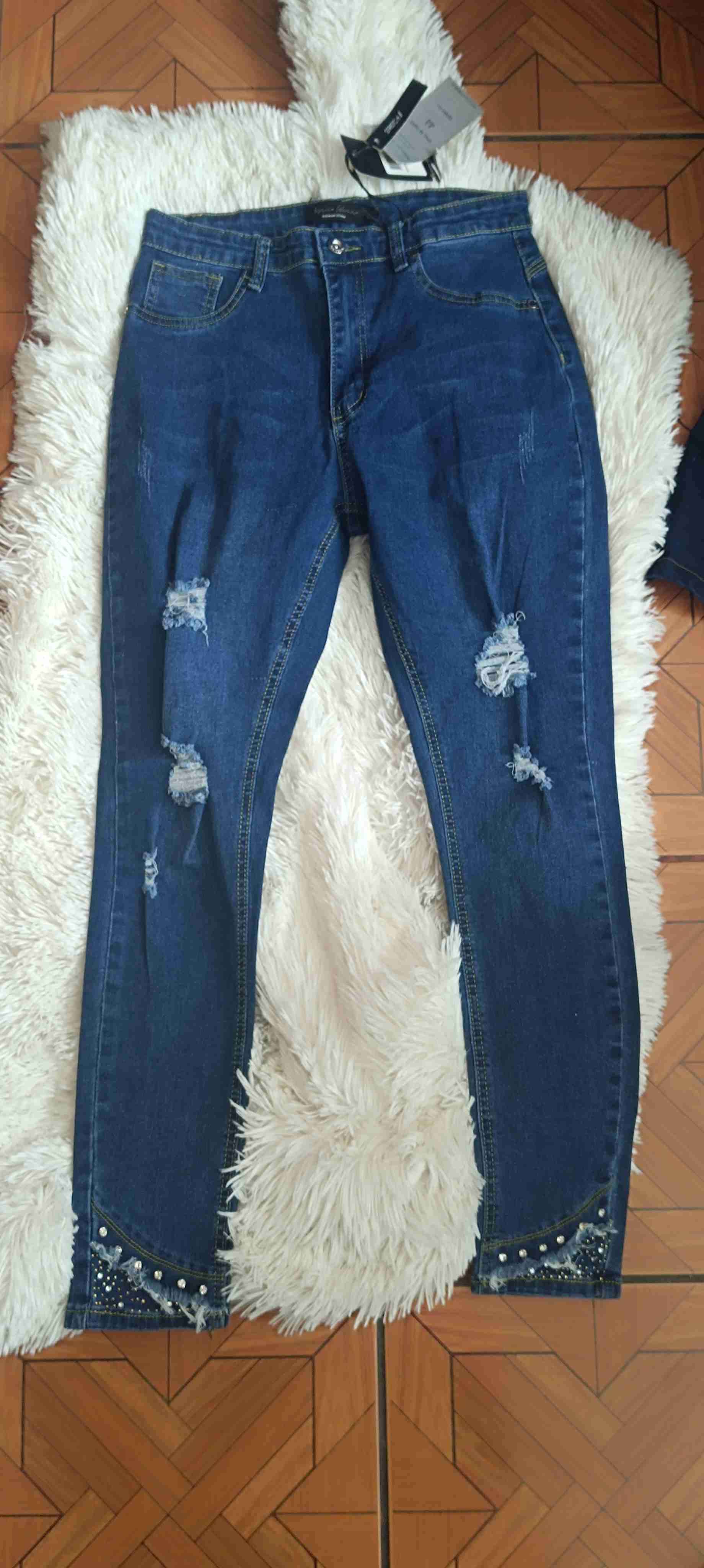Jeans rotos azules nuevos - 3