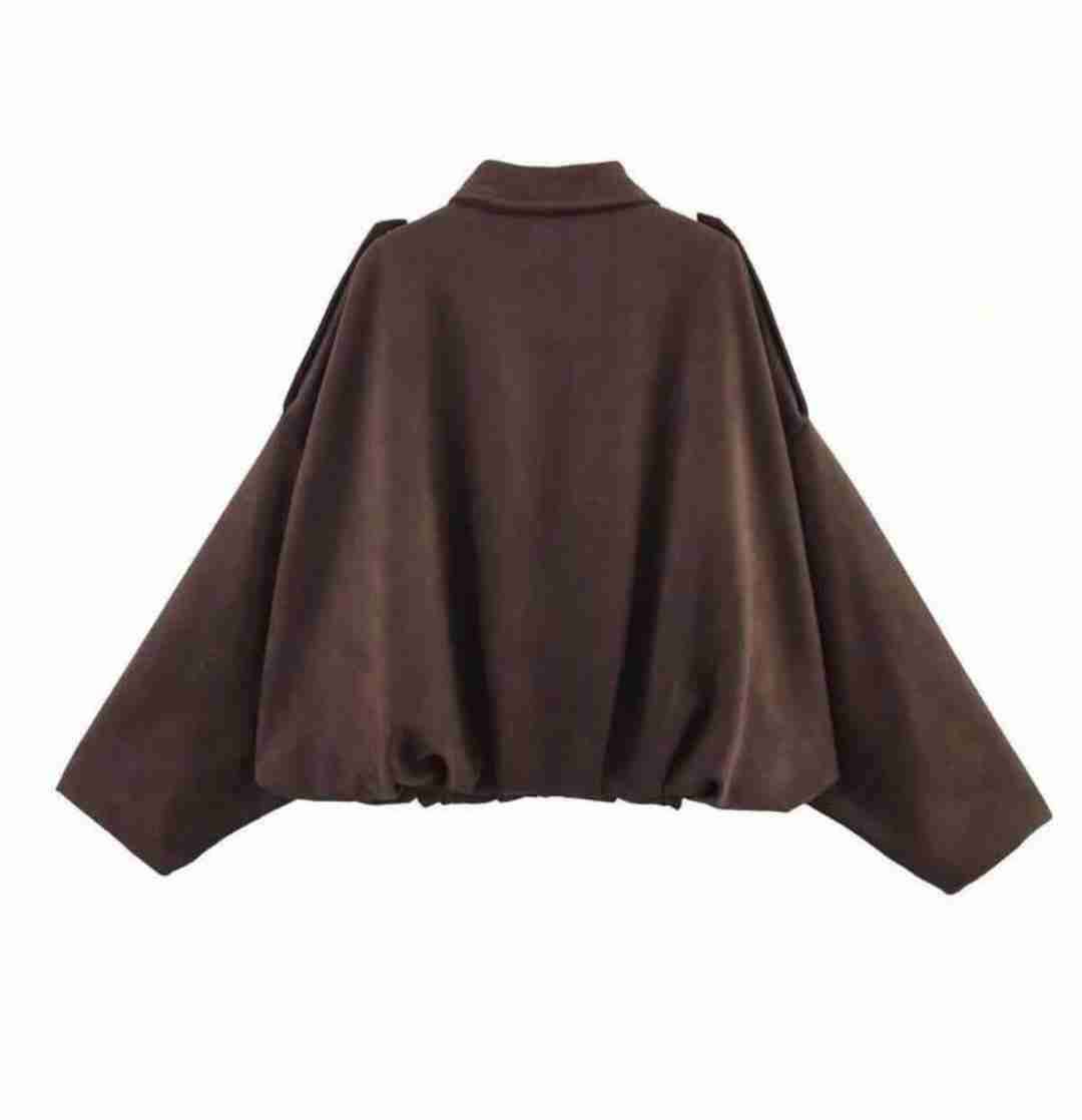 Chaqueta oversize marrón - miniatura 3