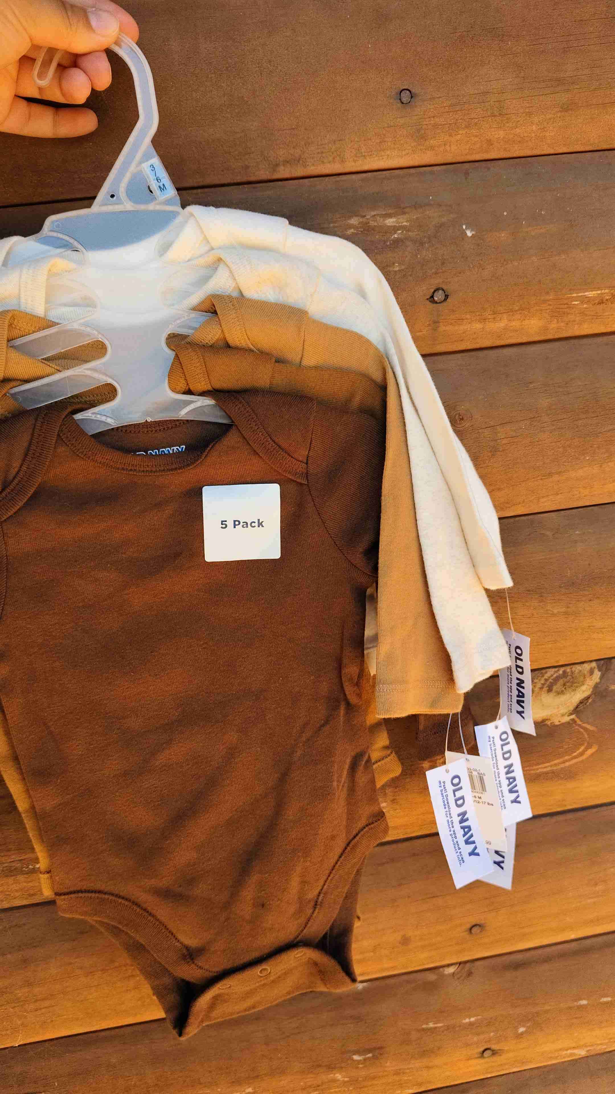 Pack 5 bodysuits de bebé Old Navy - 4