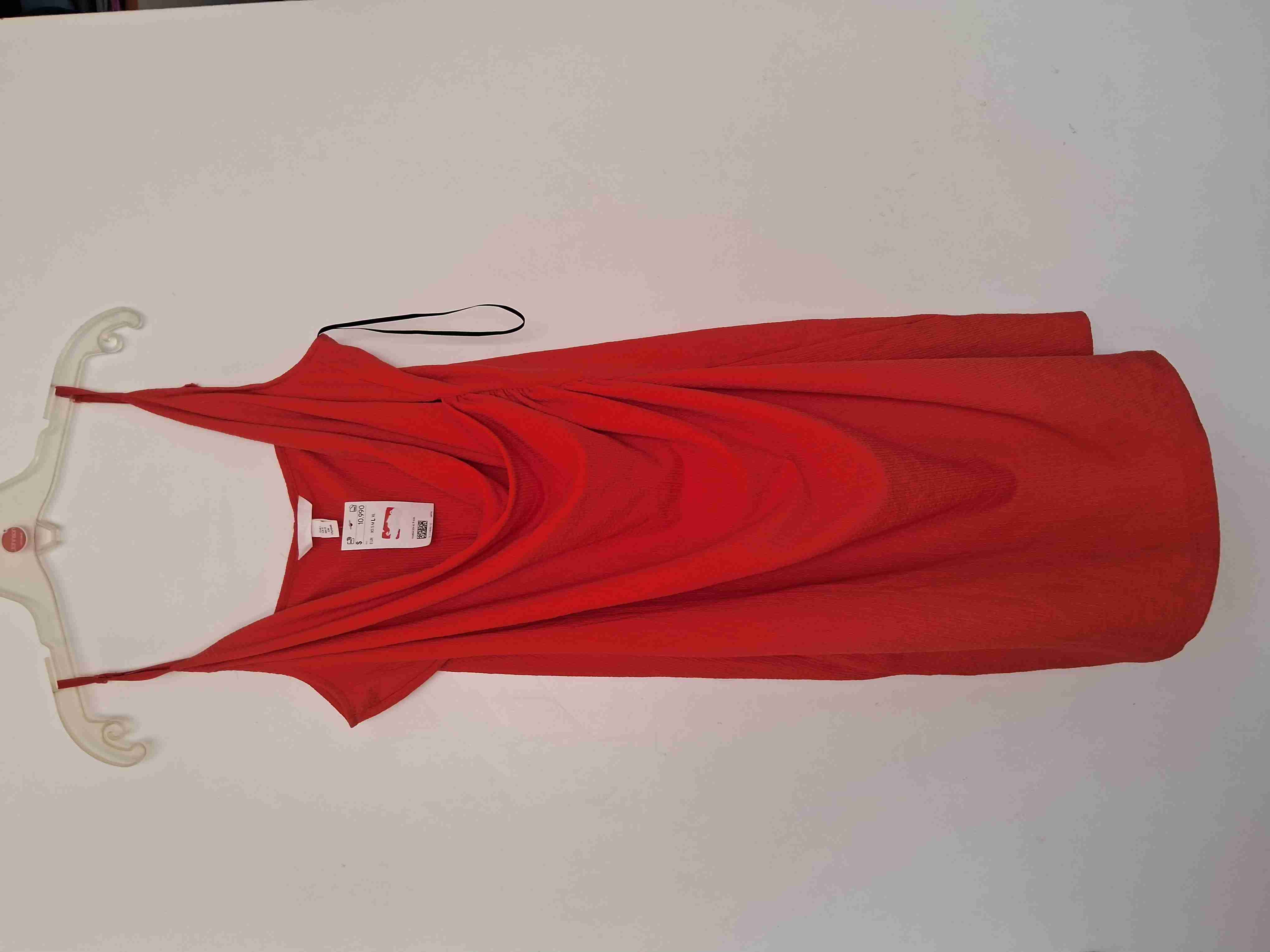 Vestido rojo sin mangas