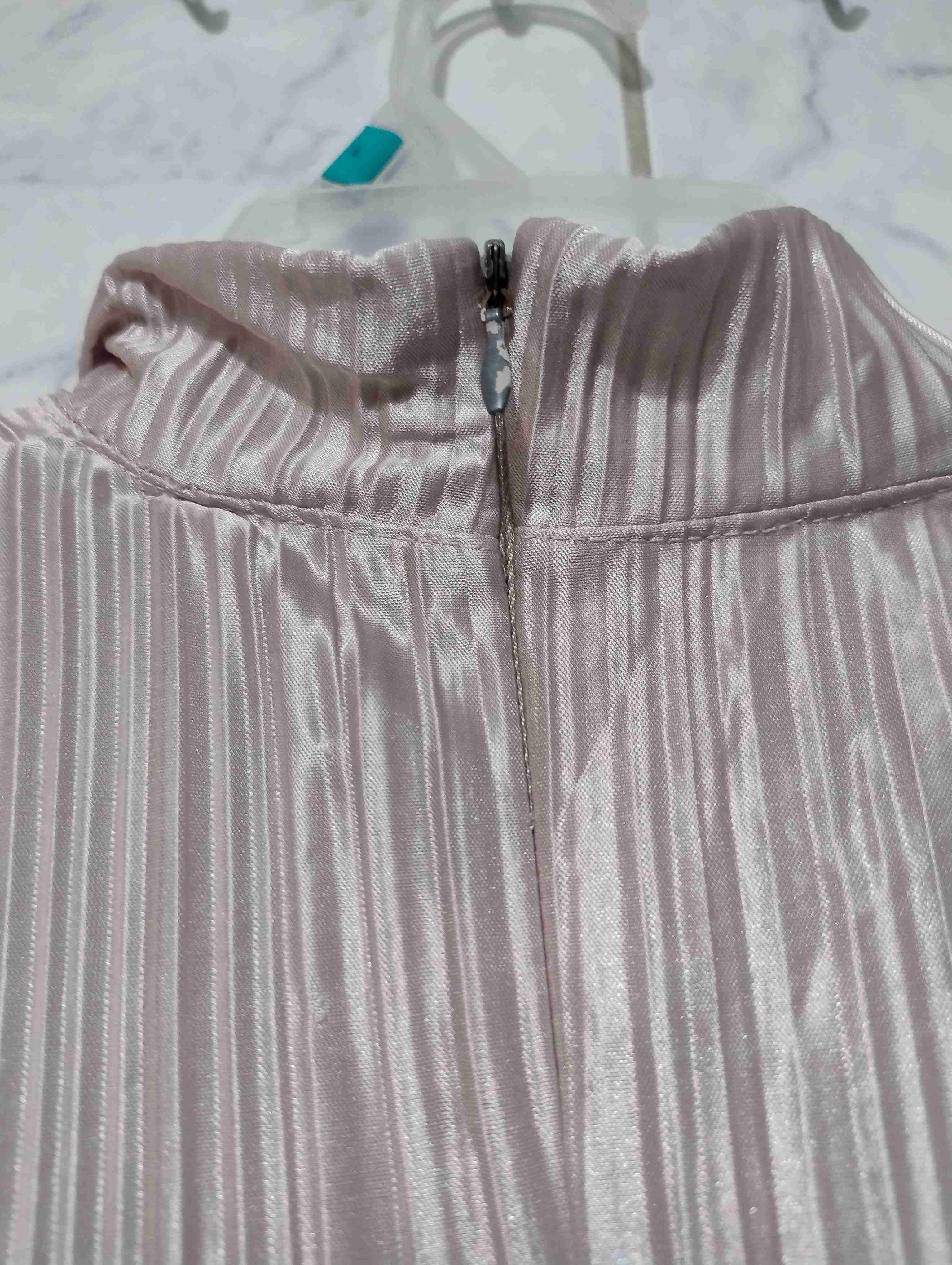 Polera plisada color perla - 2