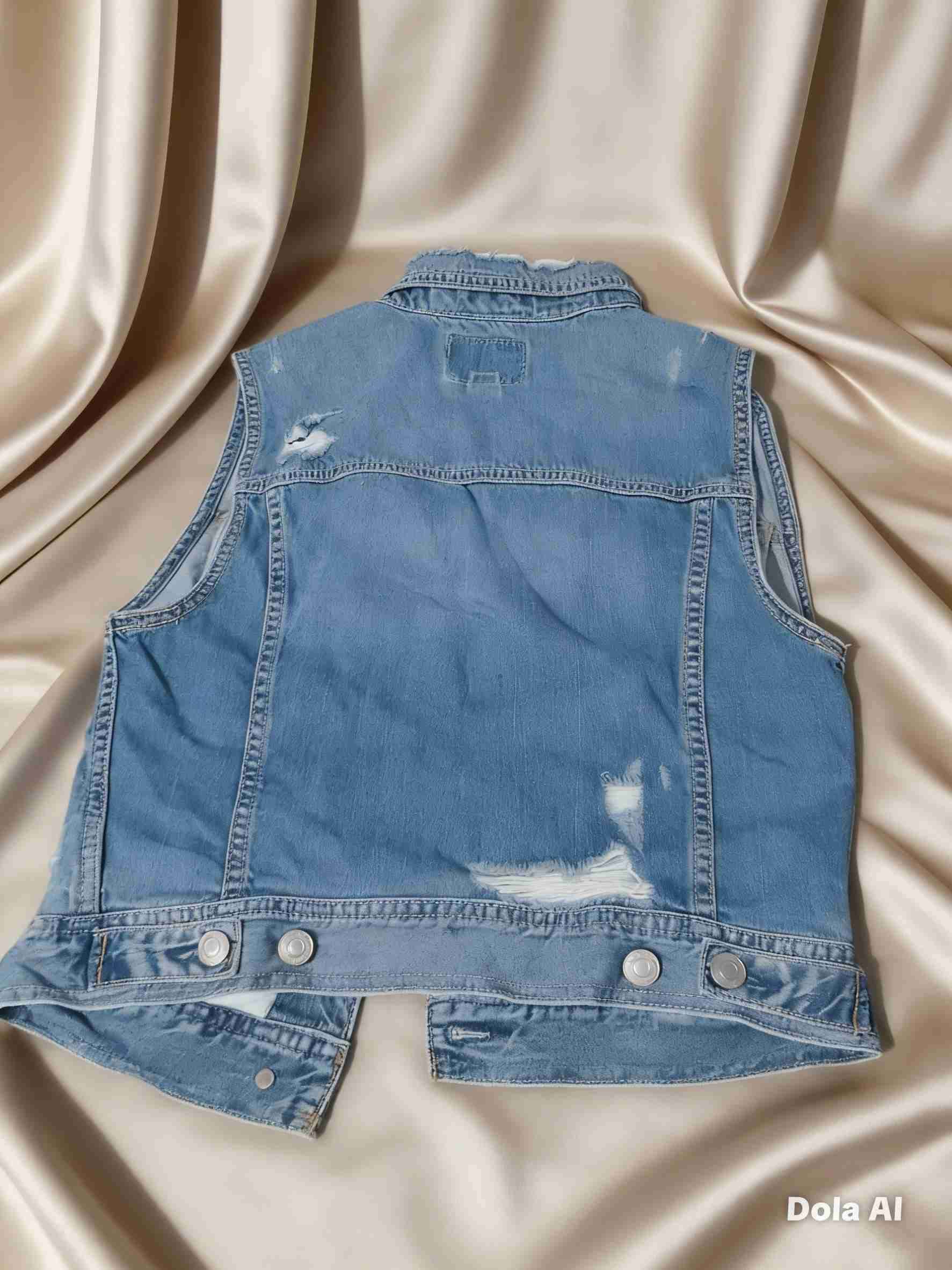 Chaleco de mezclilla azul - miniatura 1