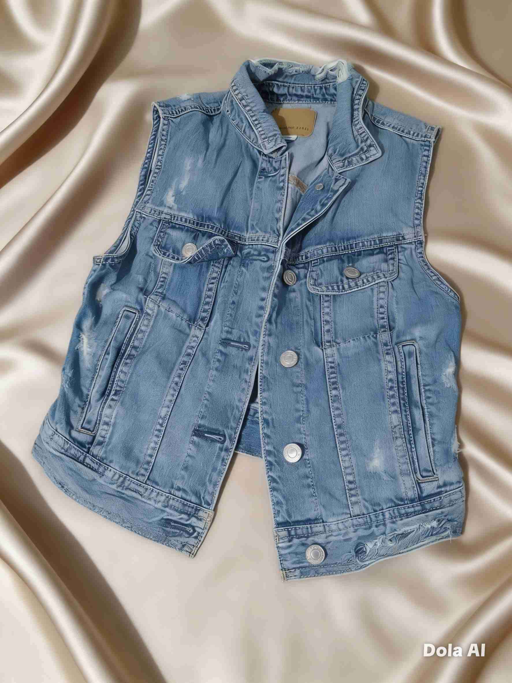 Chaleco de mezclilla azul - miniatura 2