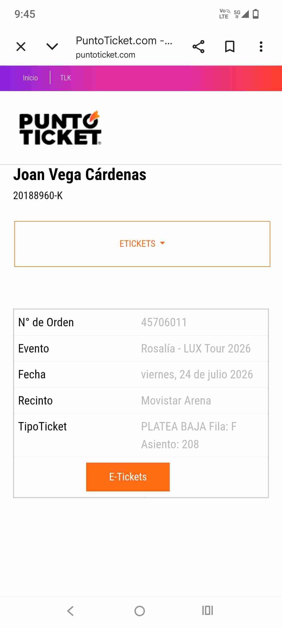 Entrada Rosalía - miniatura 2