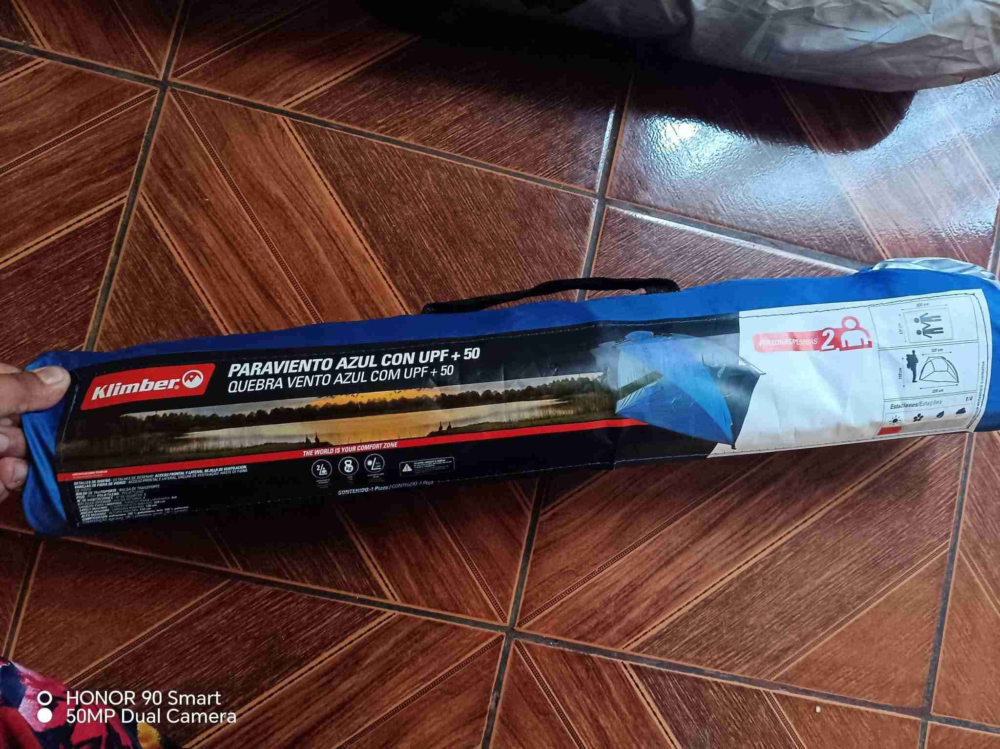 Paraviento azul Klimber UPF 50