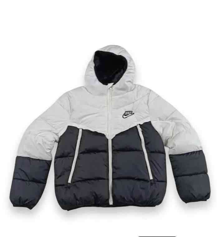 Chaqueta acolchada bicolor