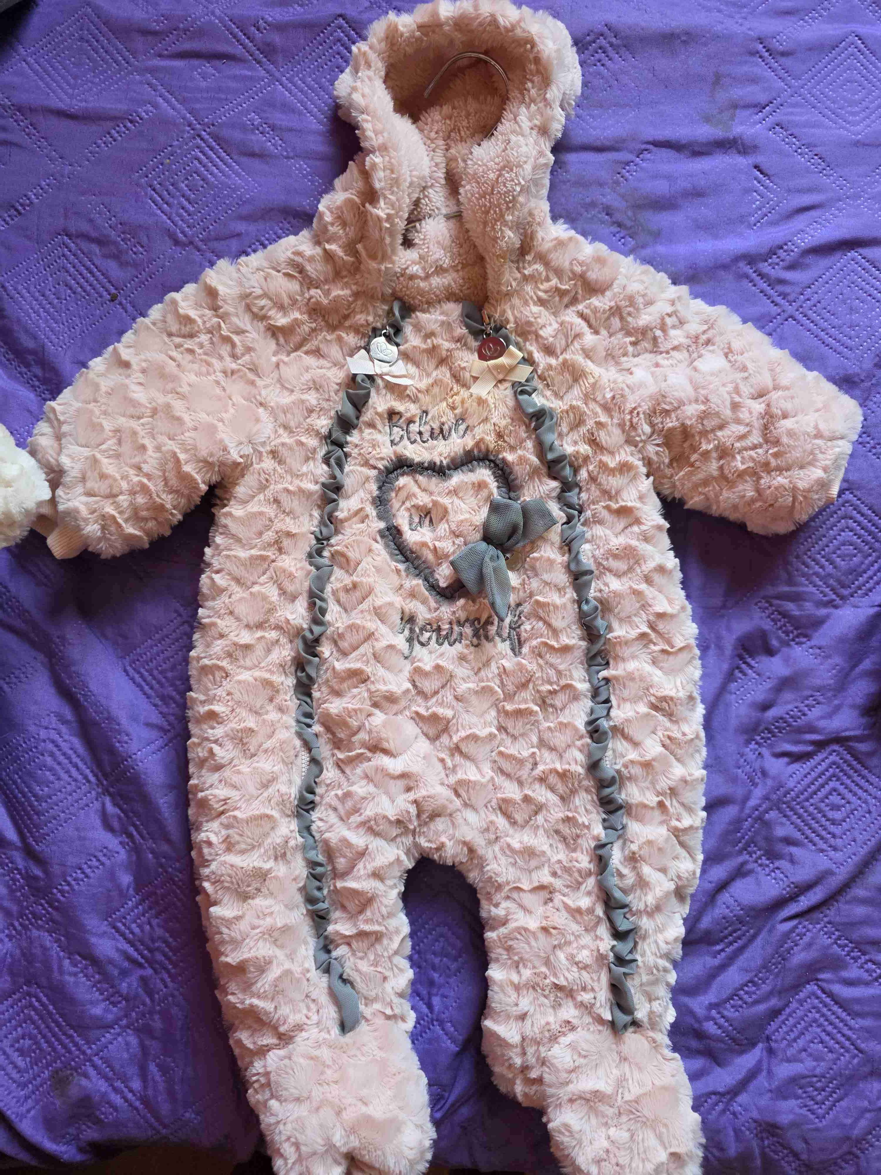 Osito enterito de bebé peludo - miniatura 2