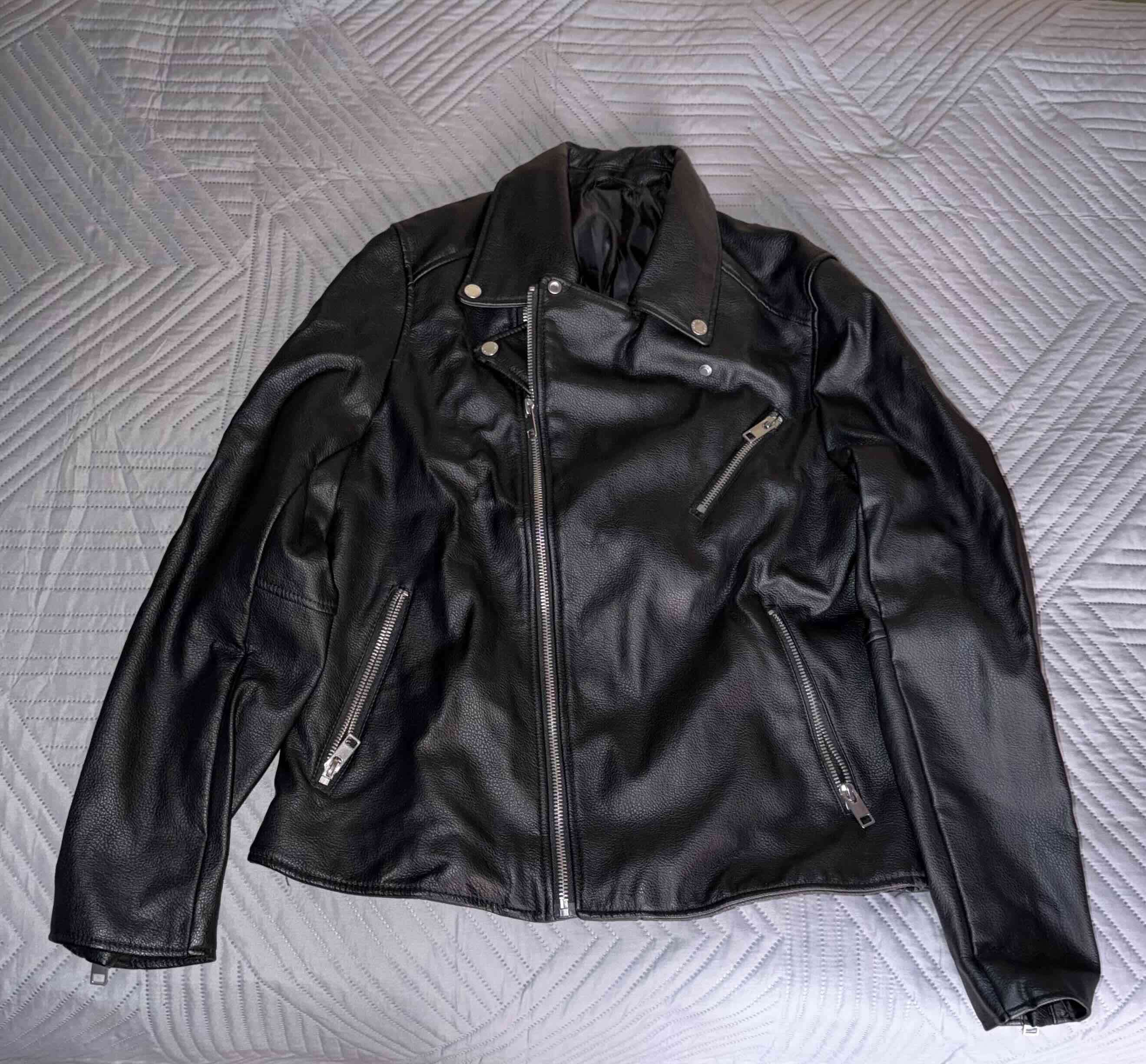 Chaqueta negra de cuero H&M - miniatura 1