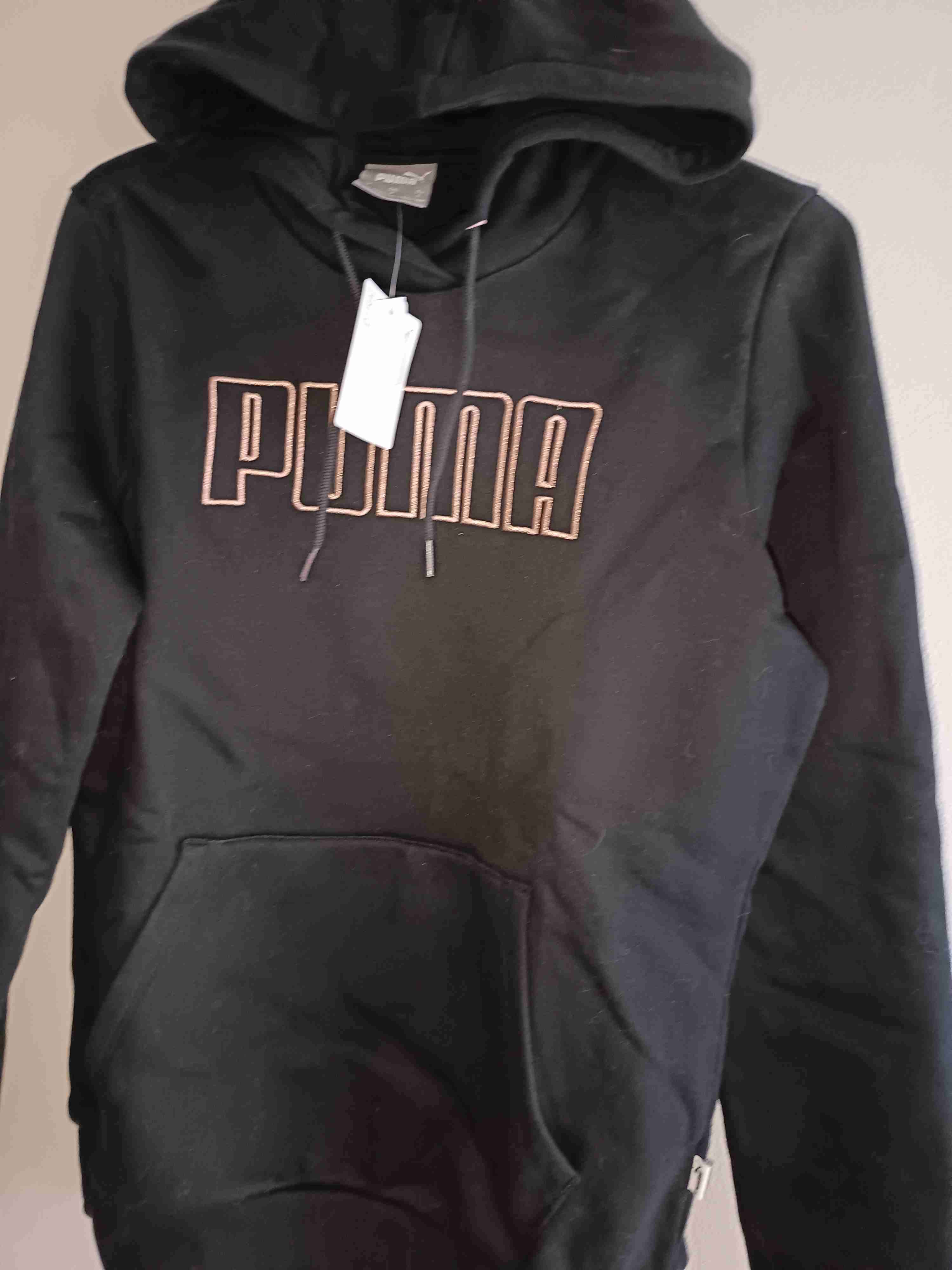 Polerón mujer negro con capucha Puma - miniatura 1