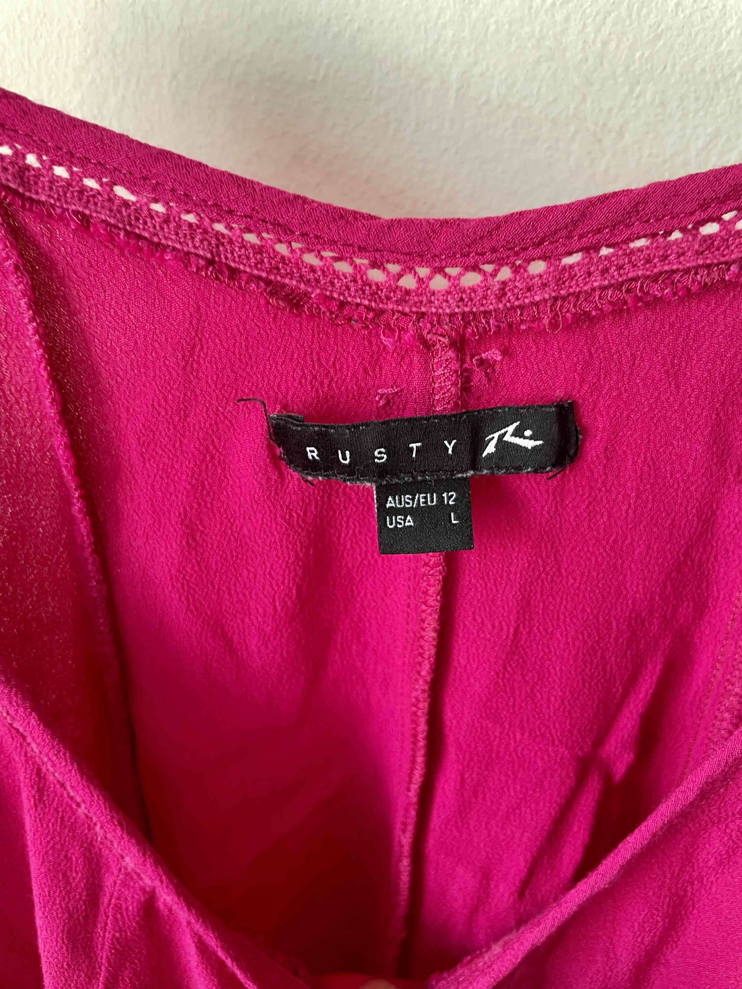 Vestido fucsia tirantes - miniatura 2