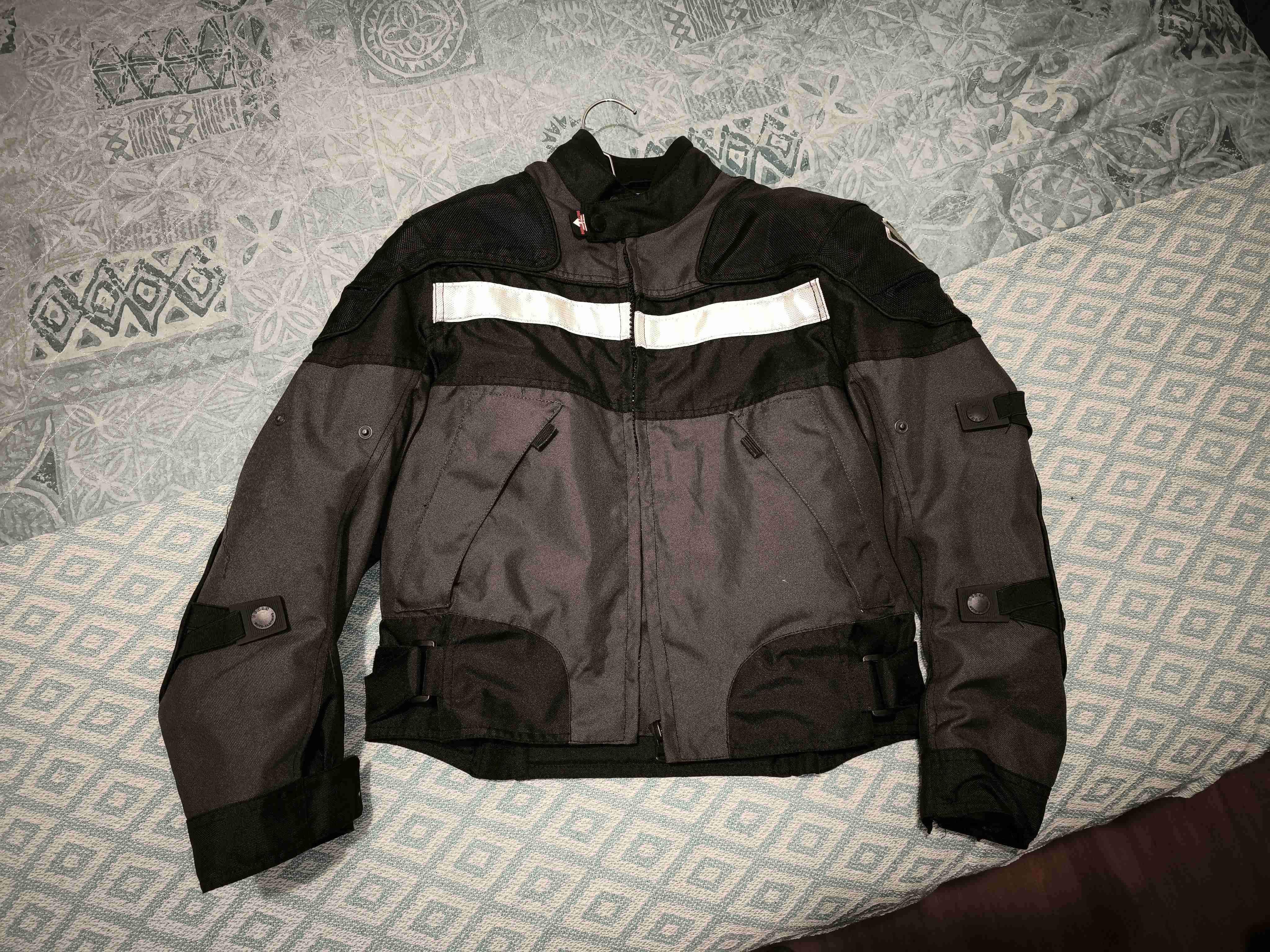 Chaqueta de motocicleta negra - 1