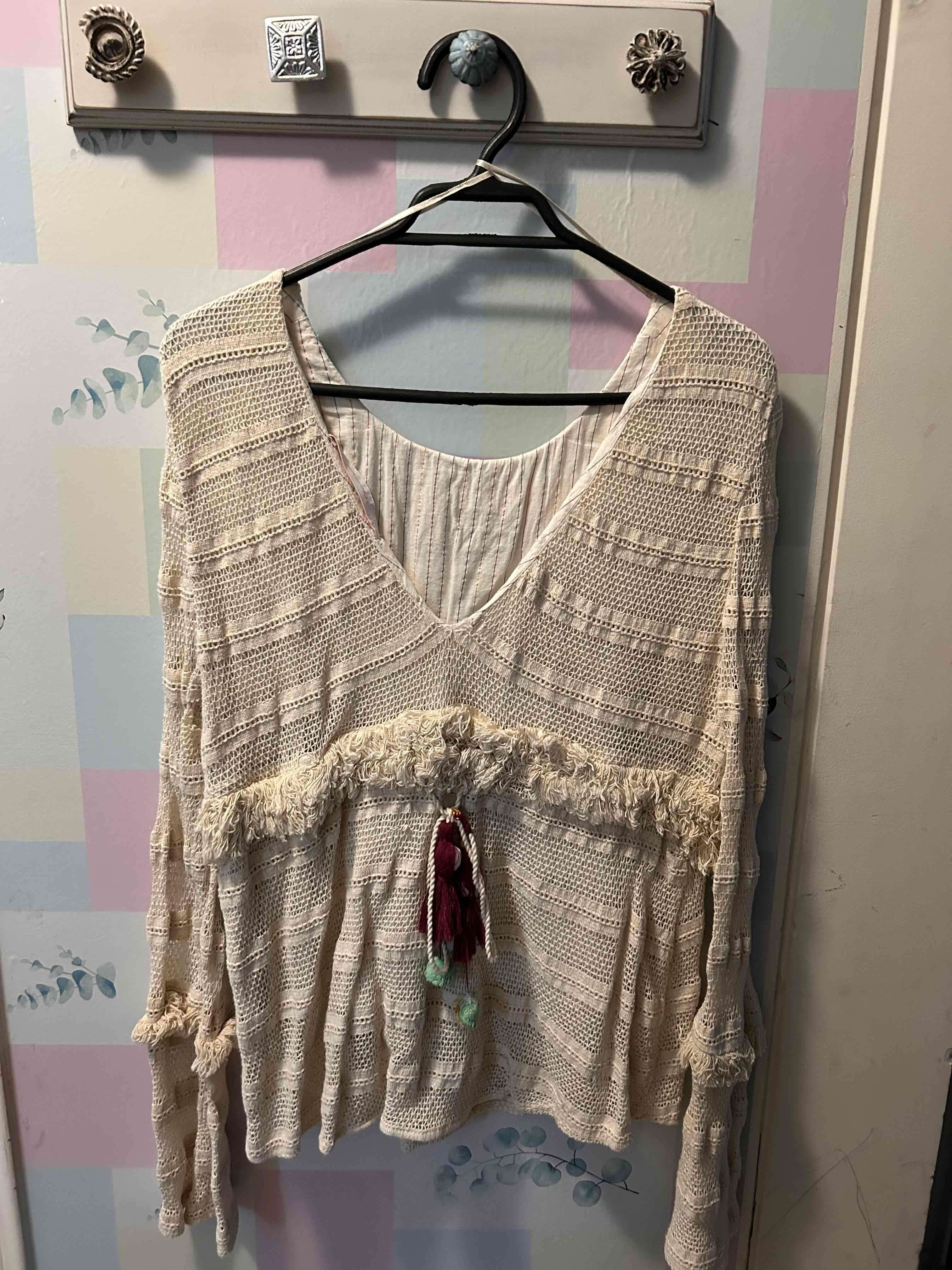 Blusa marca ZARA de crochet