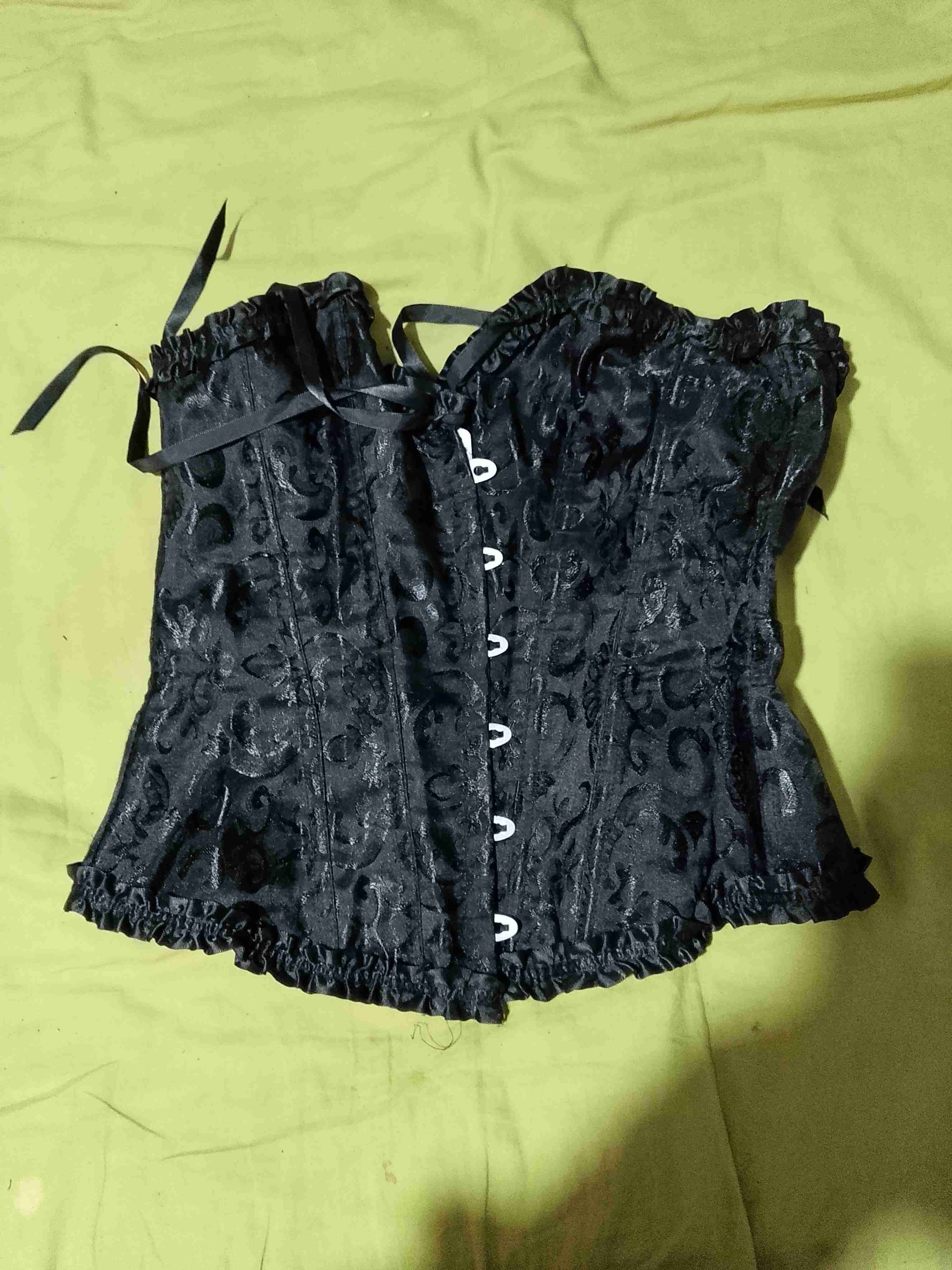 Corset negro de encaje - 1