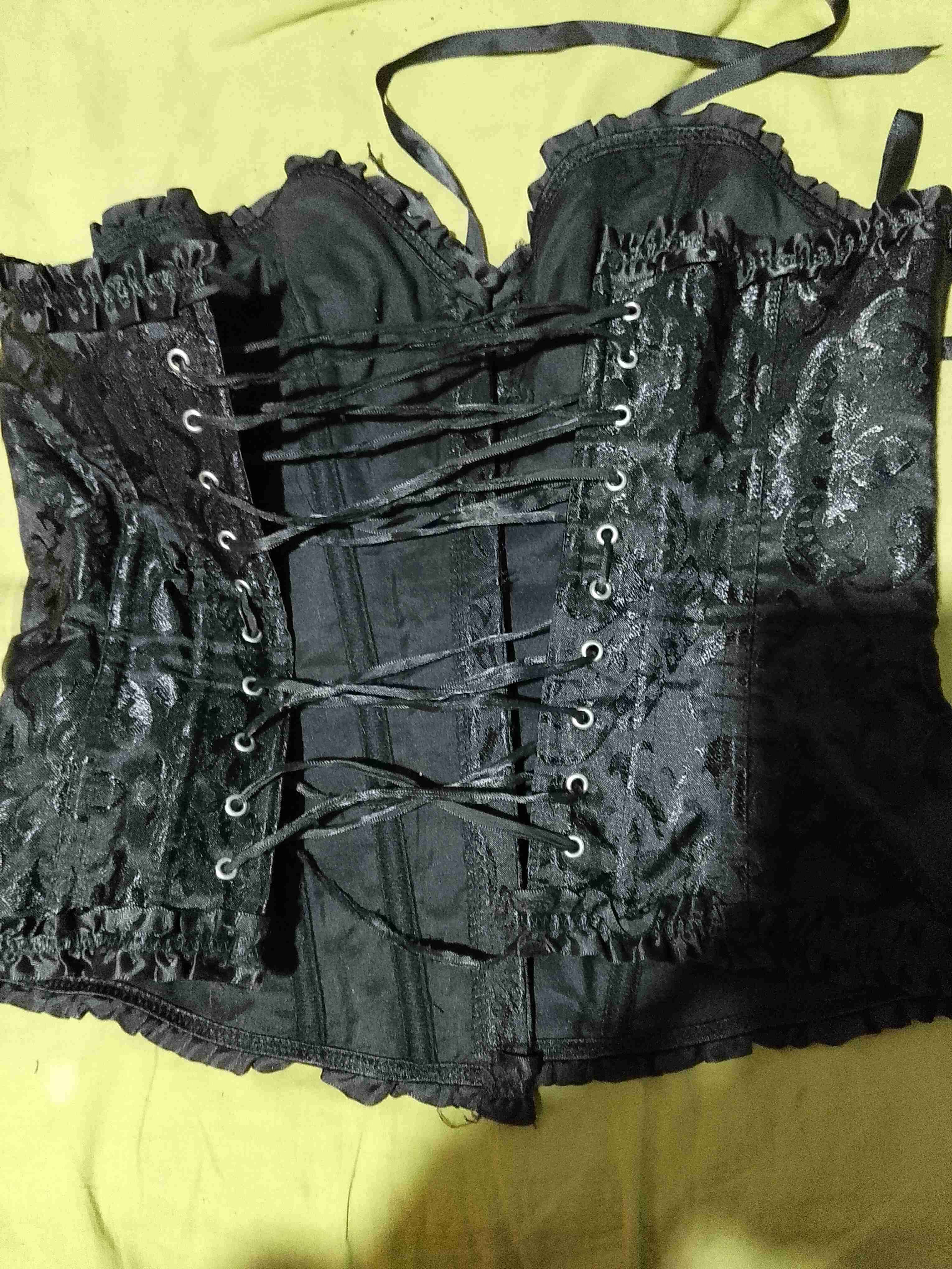 Corset negro de encaje - 3