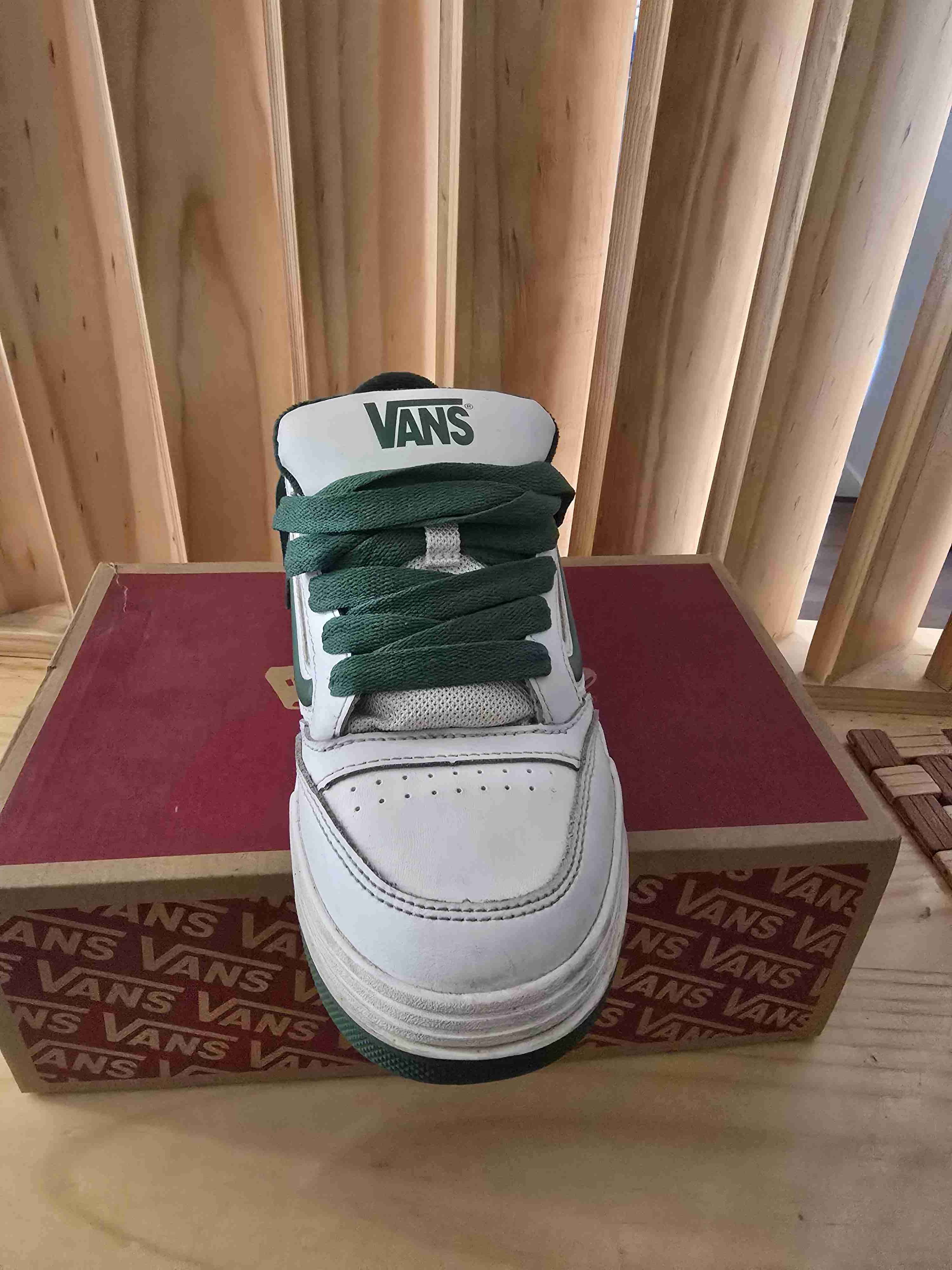 Zapatillas Vans blancas y verdes - miniatura 4