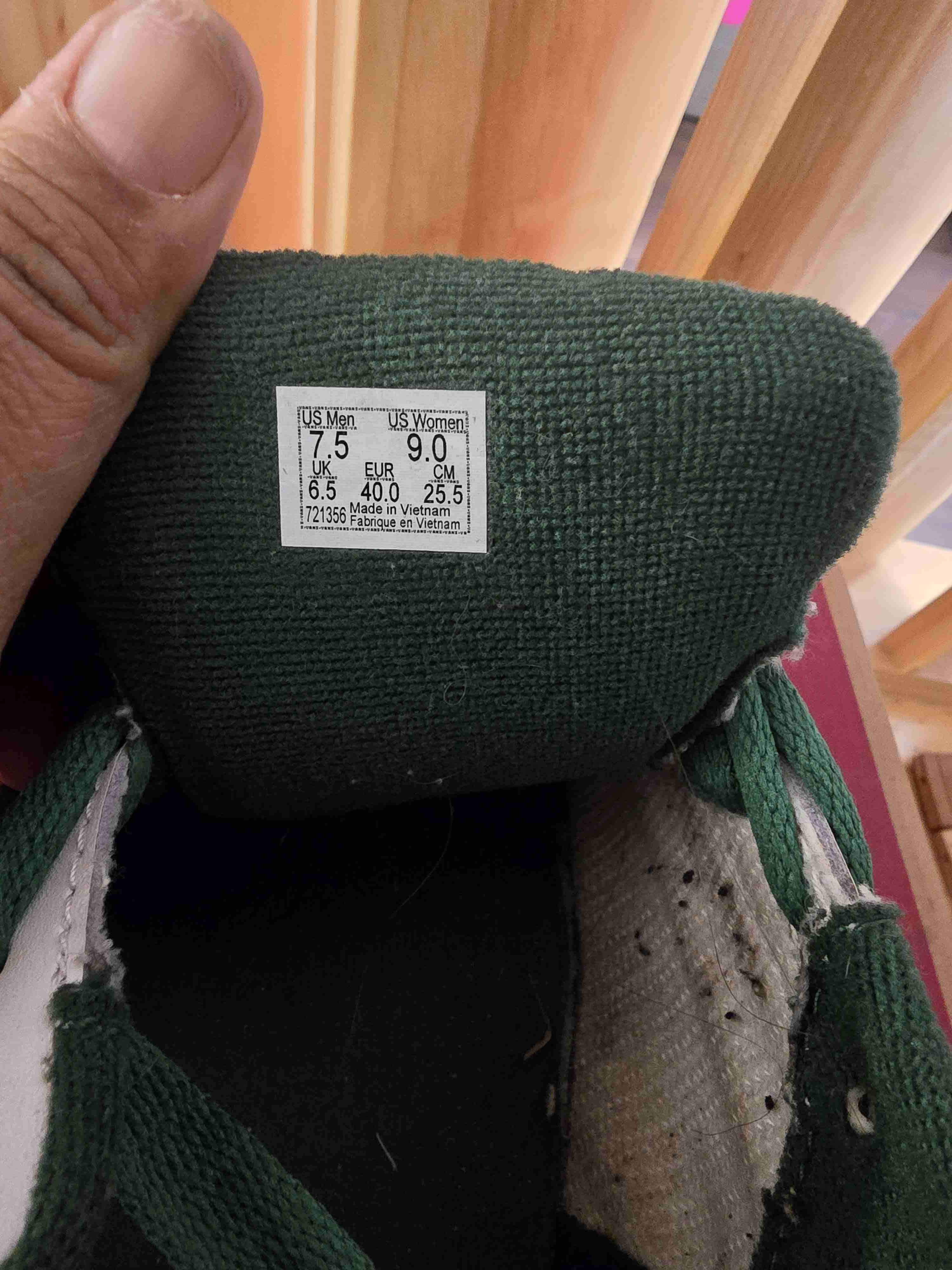 Zapatillas Vans blancas y verdes - miniatura 5