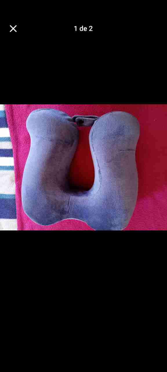 Cojín de viaje azul oscuro